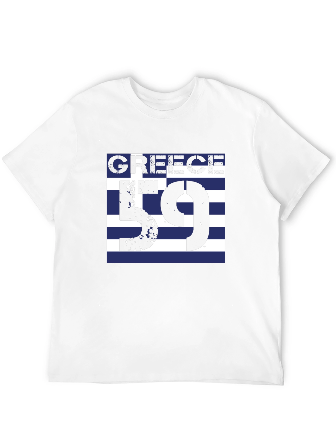 Greece 59 Graphic Tee - Black Cotton T-Shirt