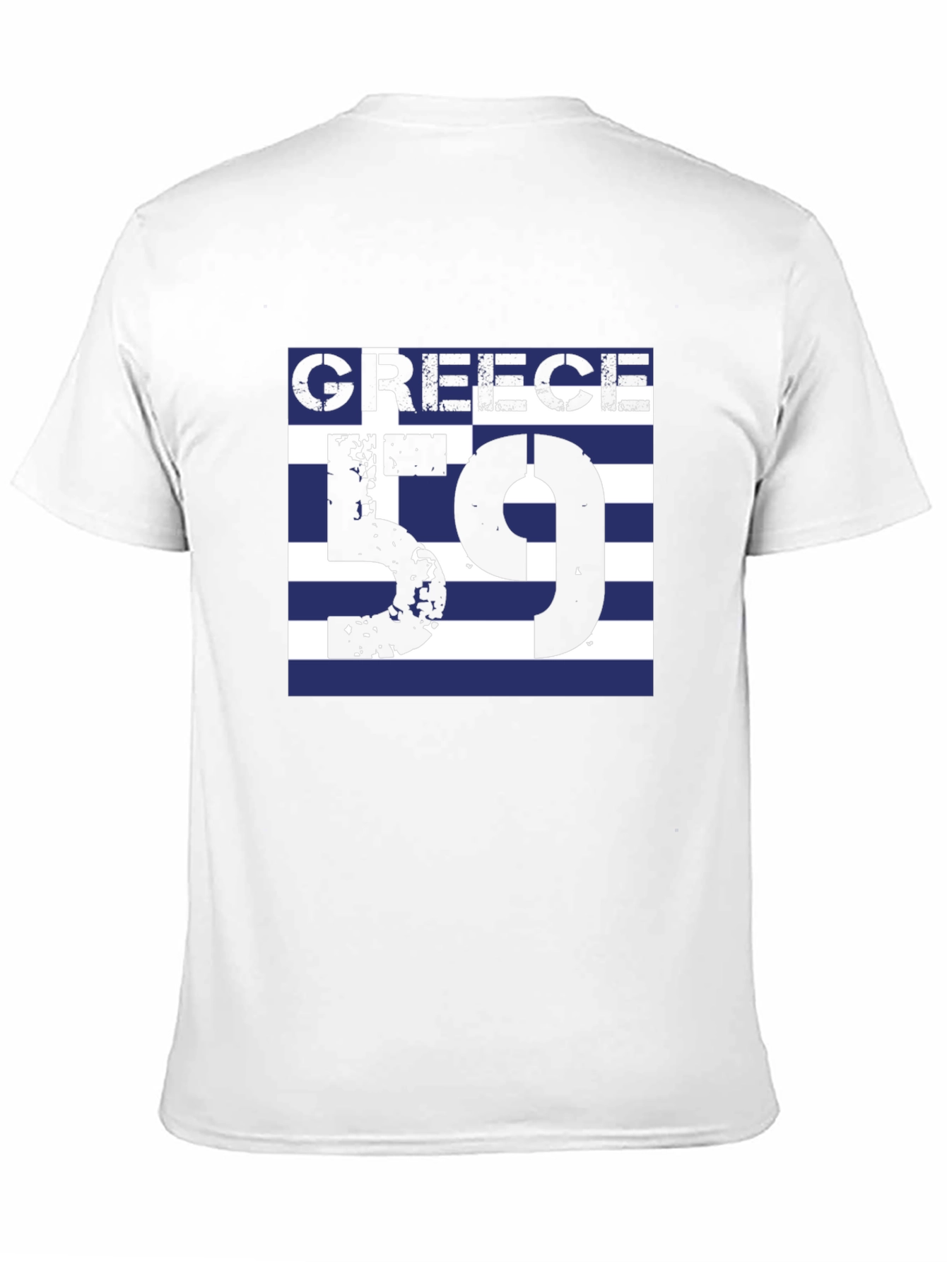 Greece 59 Graphic Tee - Black Cotton T-Shirt