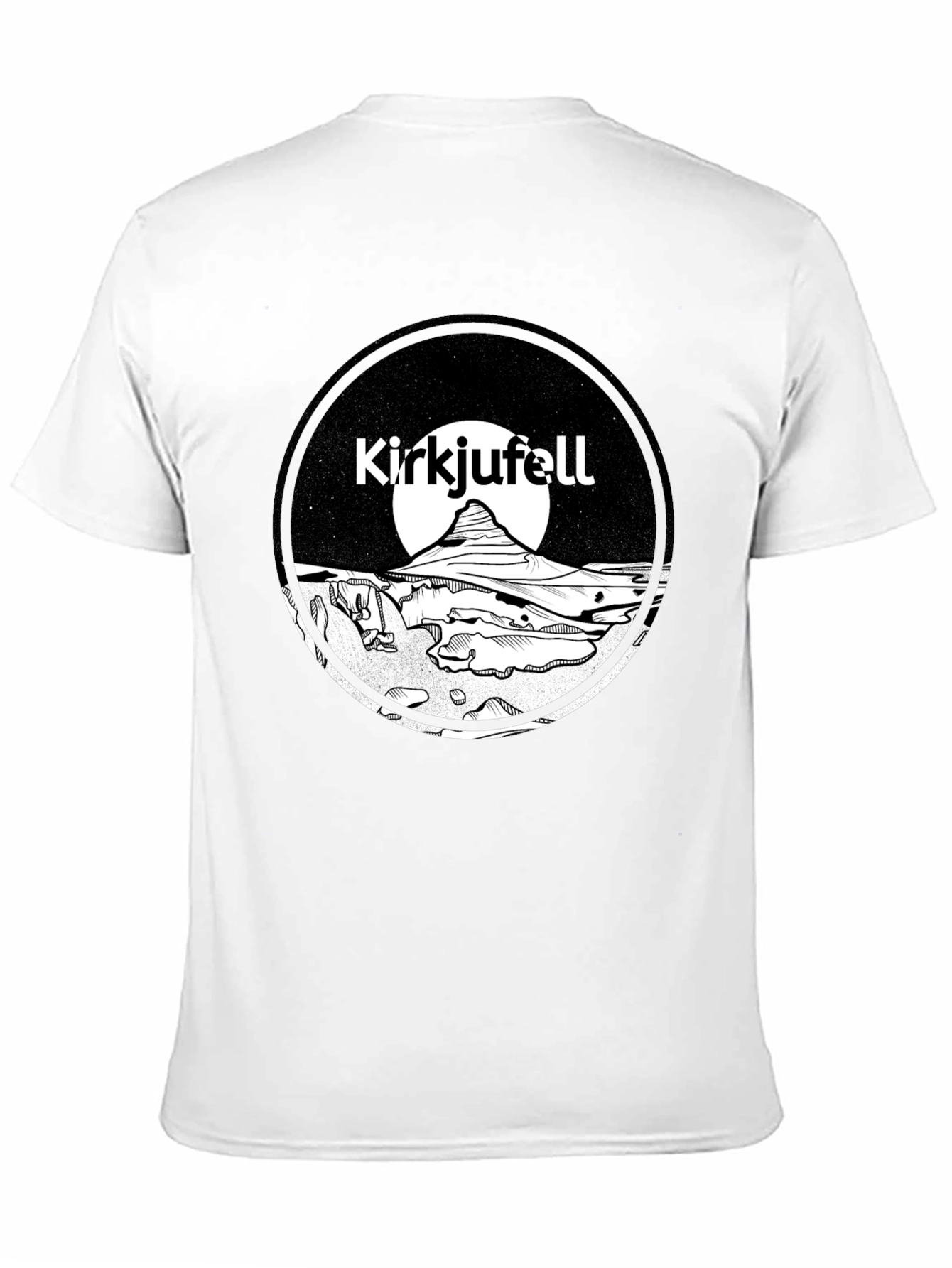 Kirkjufell Iceland T-Shirt Black Graphic Tee