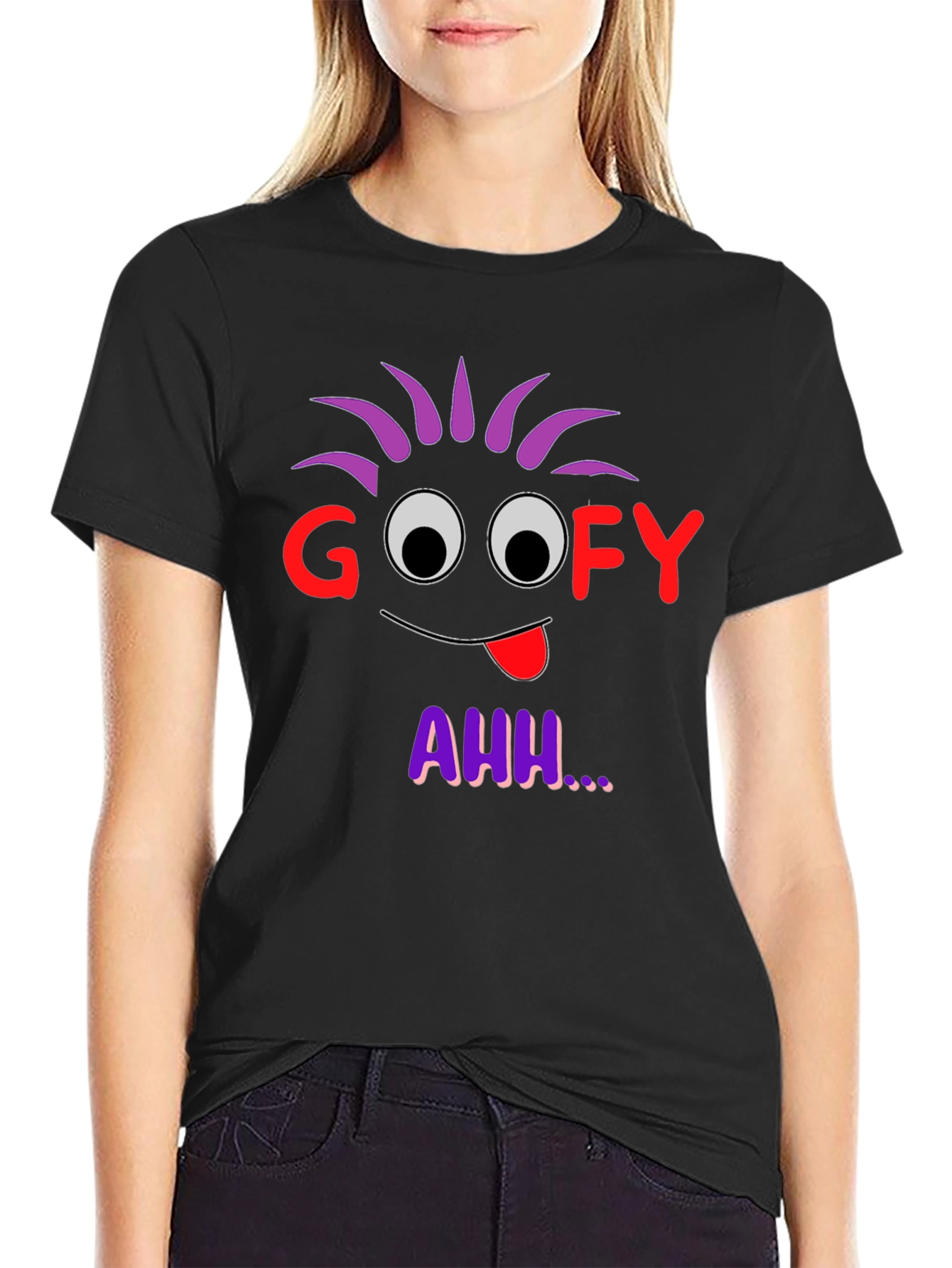 Goofy Ahh Graphic Tee - Black
