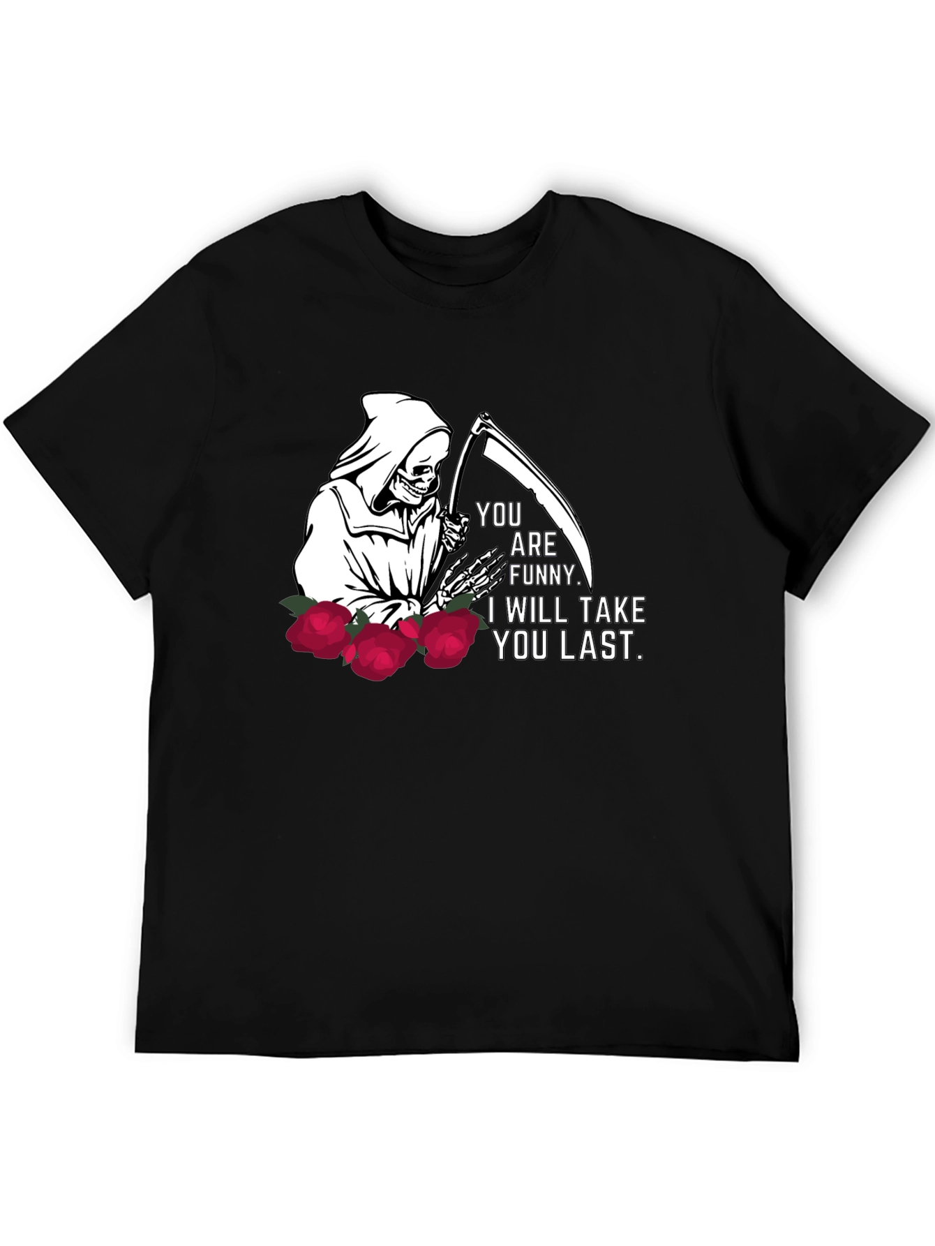 Grim Reaper Funny Graphic T-Shirt