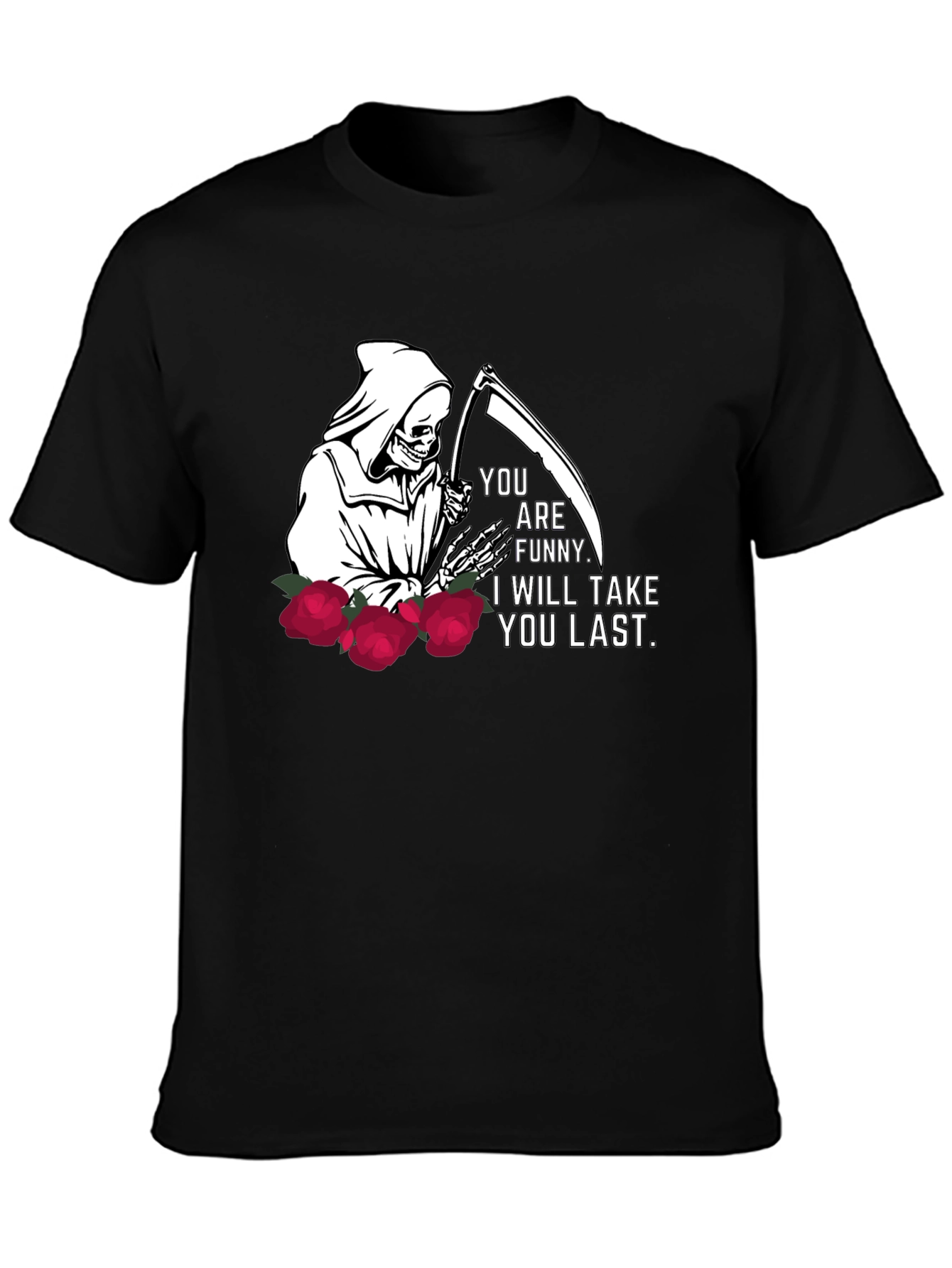 Grim Reaper Funny Graphic T-Shirt