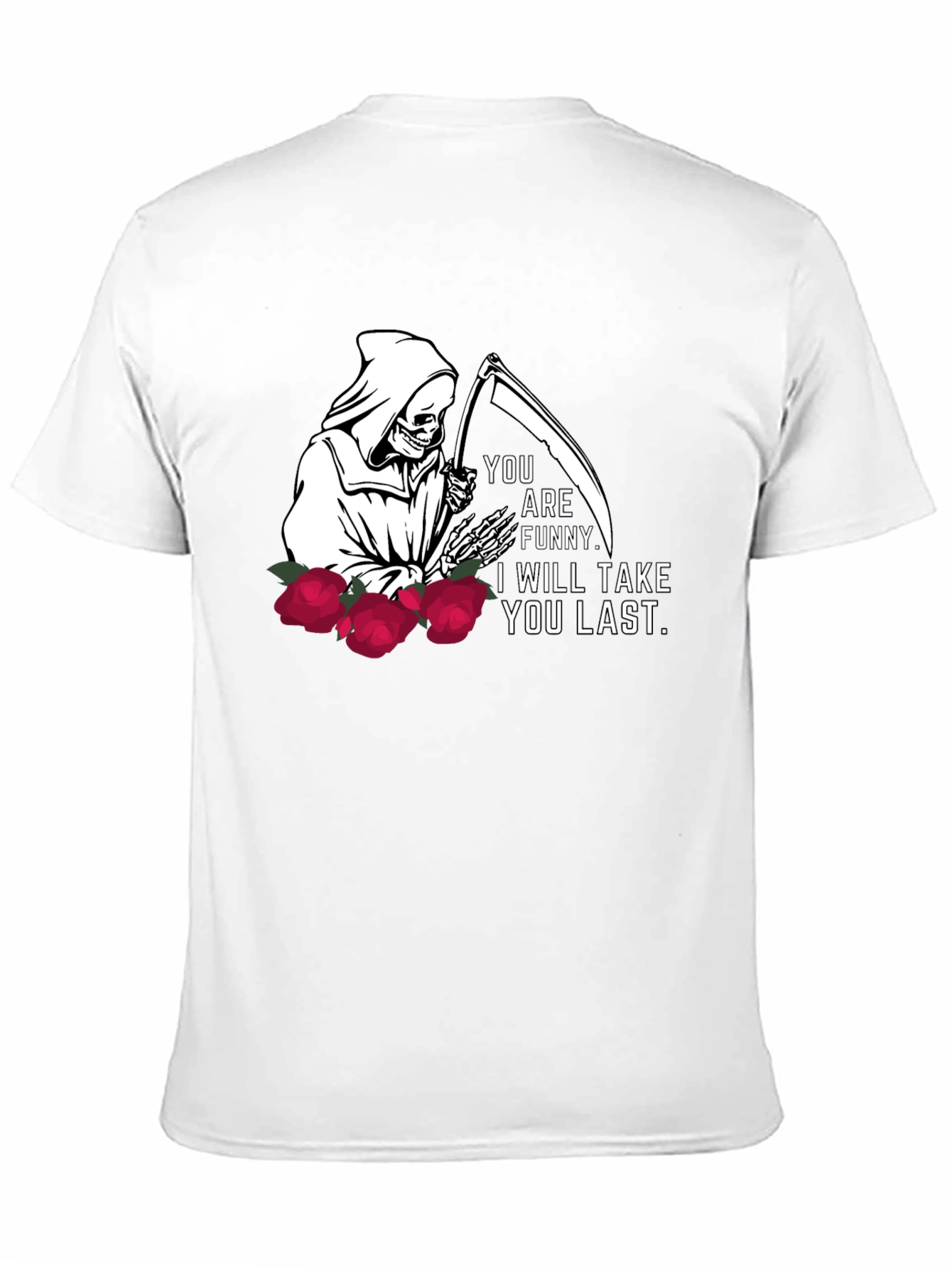 Grim Reaper Funny Graphic T-Shirt