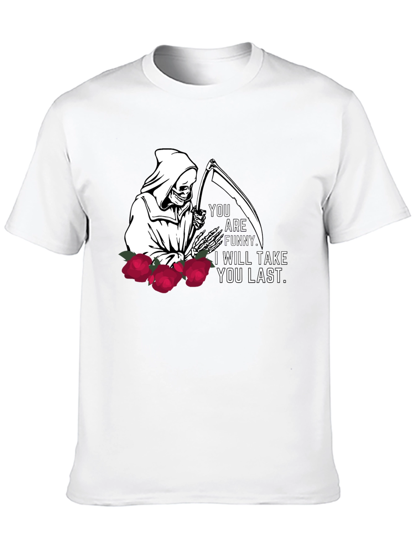 Grim Reaper Funny Graphic T-Shirt