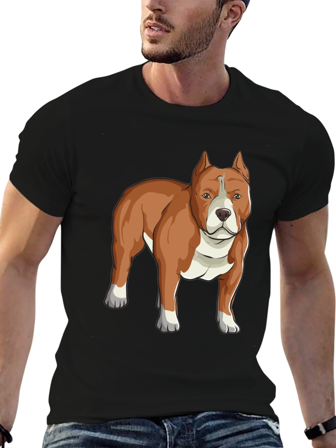 Pitbull Graphic Tee - Cool Dog Lover T-Shirt