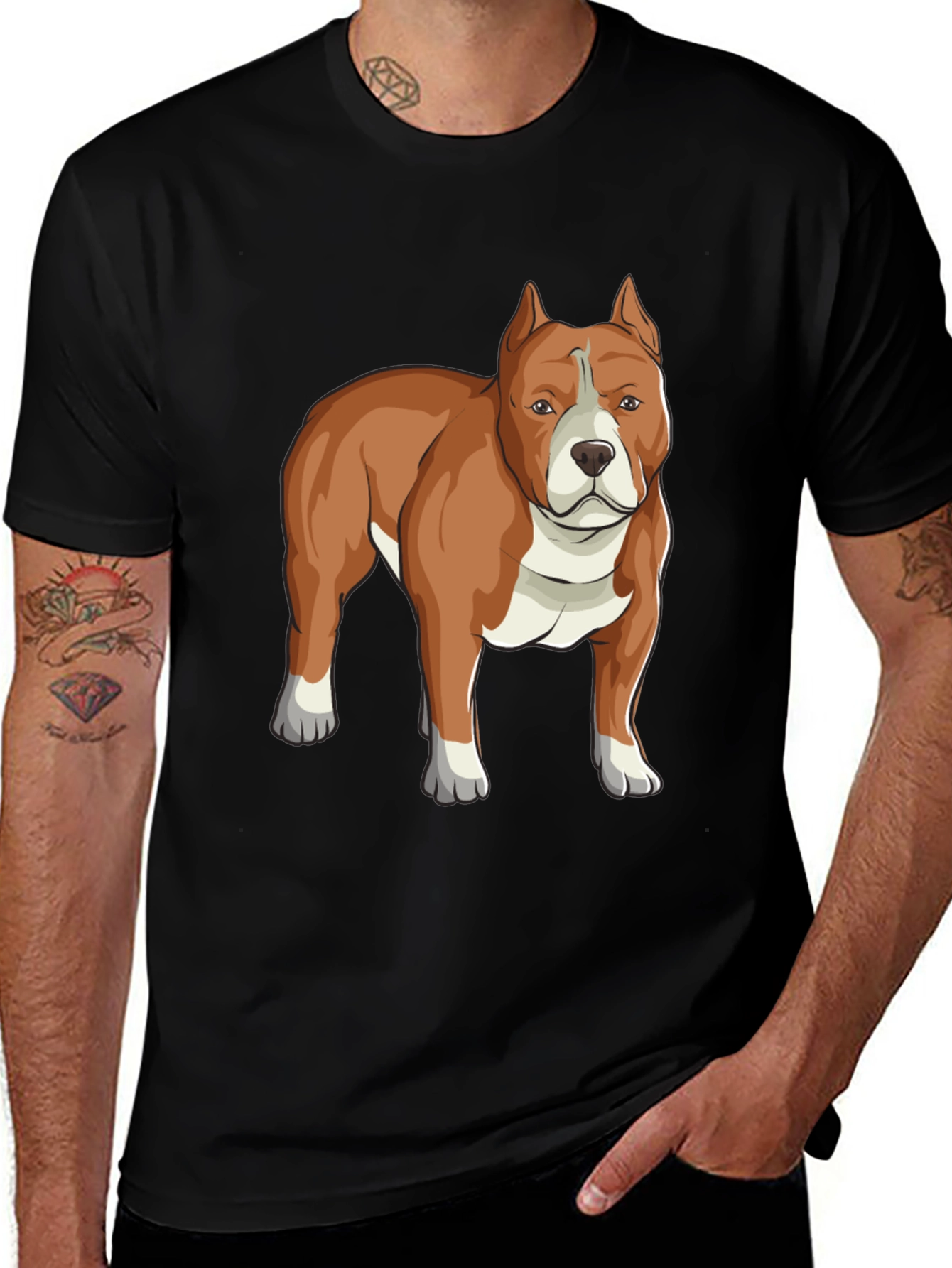 Pitbull Graphic Tee - Cool Dog Lover T-Shirt