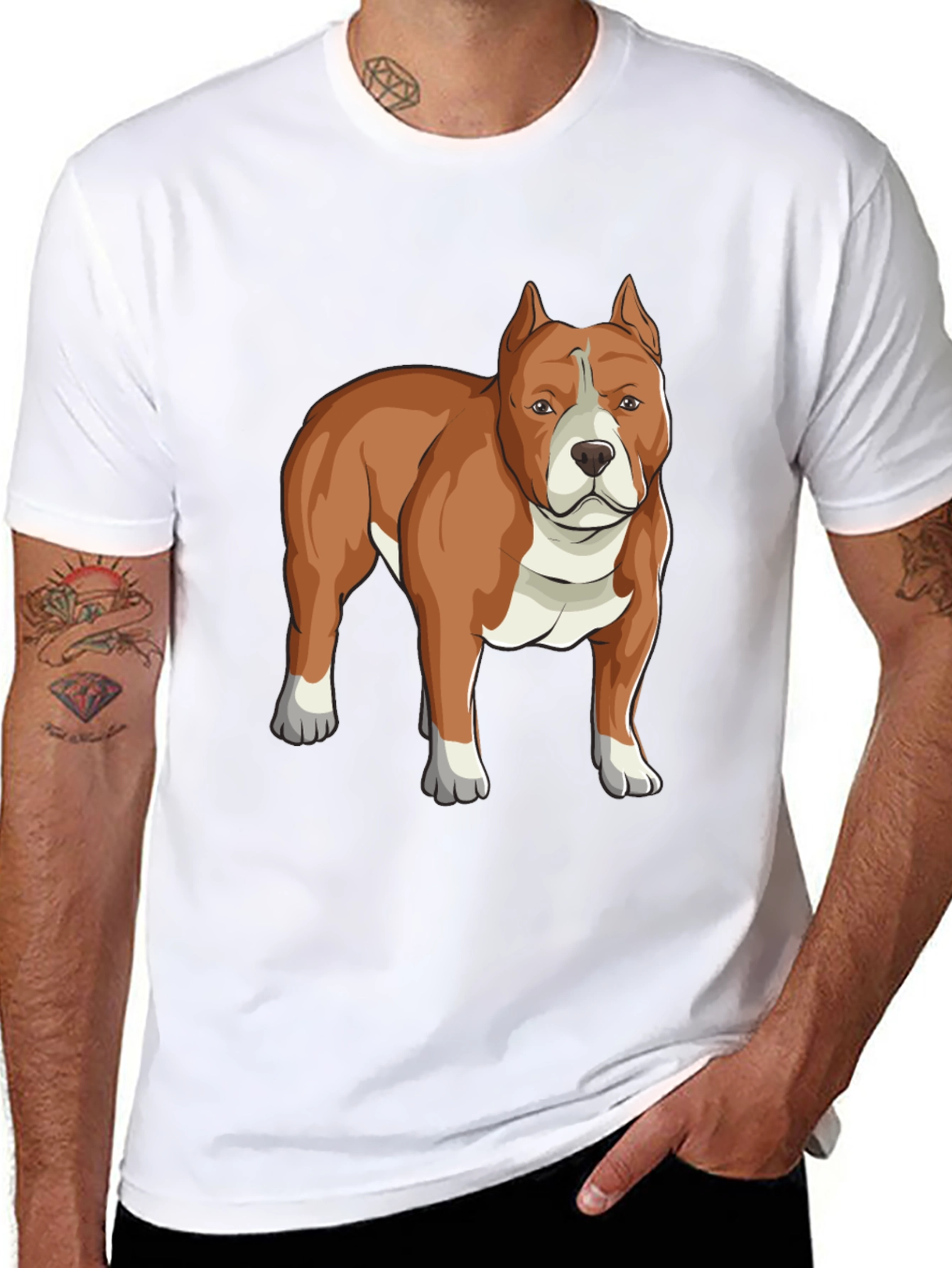 Pitbull Graphic Tee - Cool Dog Lover T-Shirt