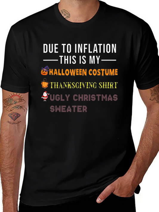 Inflation Halloween Thanksgiving Christmas T-Shirt