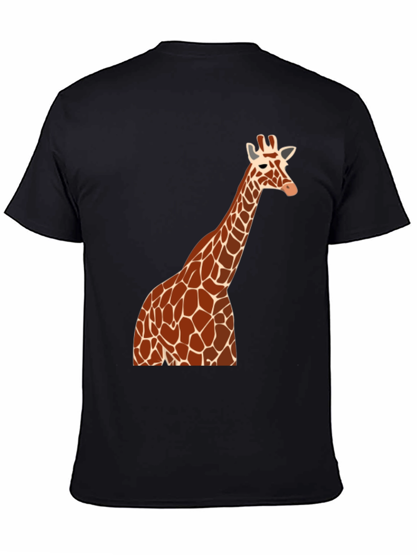 Giraffe Graphic Tee - Mens Black T-Shirt