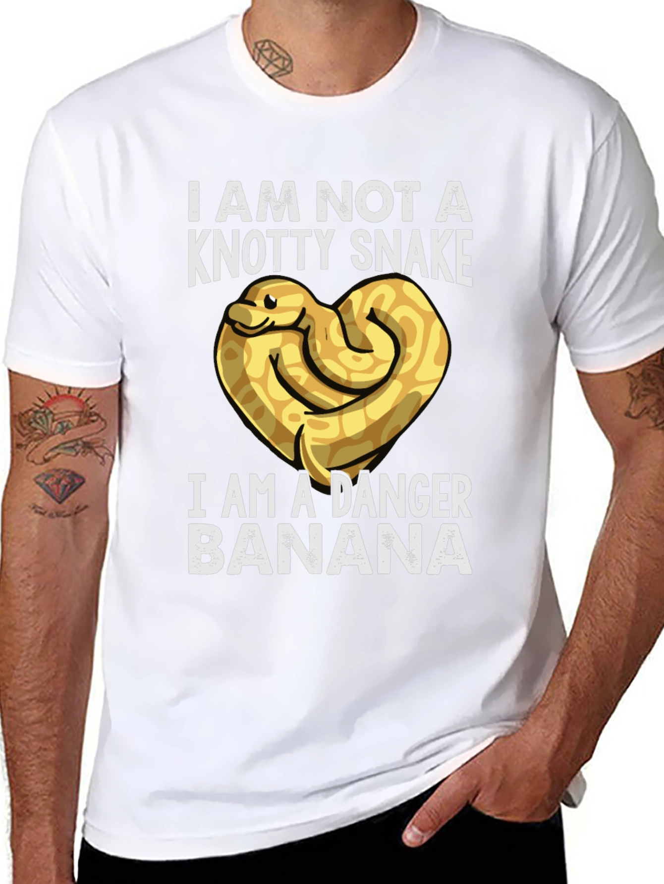 Danger Banana T-Shirt - Novelty Snake Tee