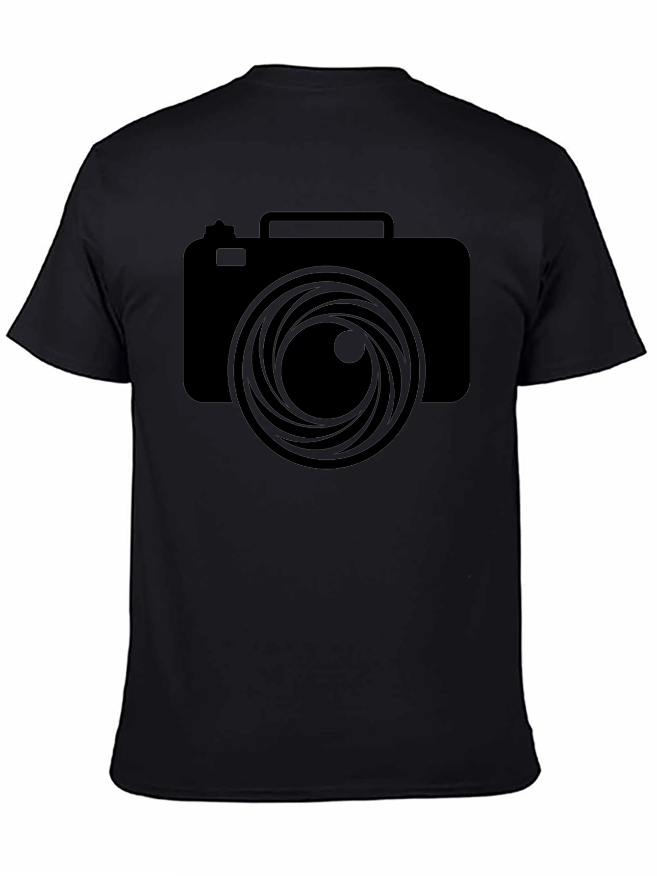 Camera Lens Graphic Black T-Shirt