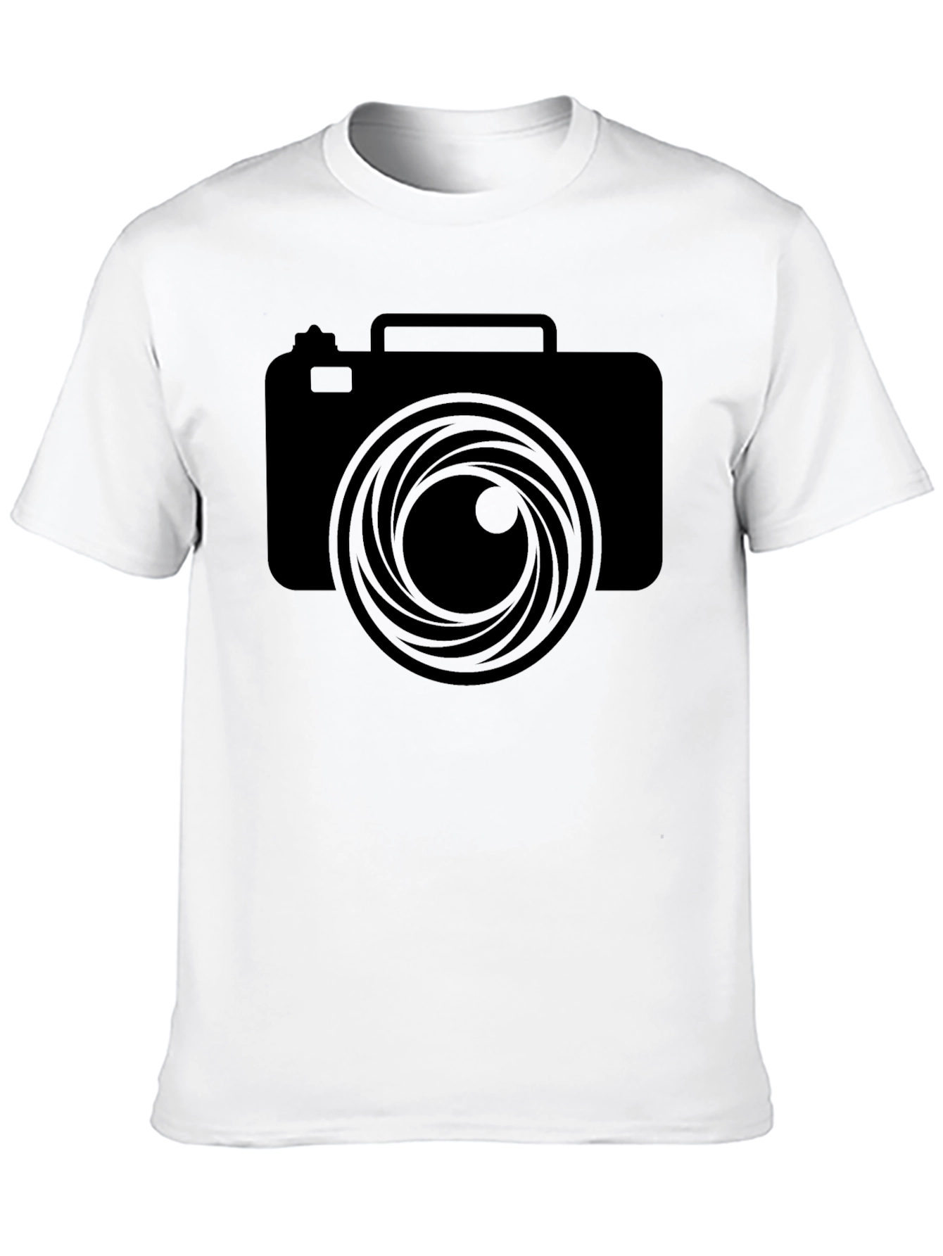 Camera Lens Graphic Black T-Shirt