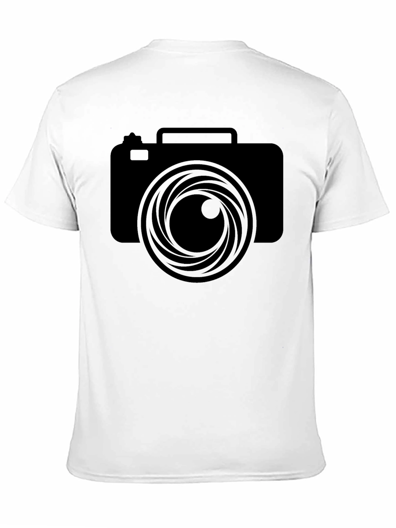 Camera Lens Graphic Black T-Shirt