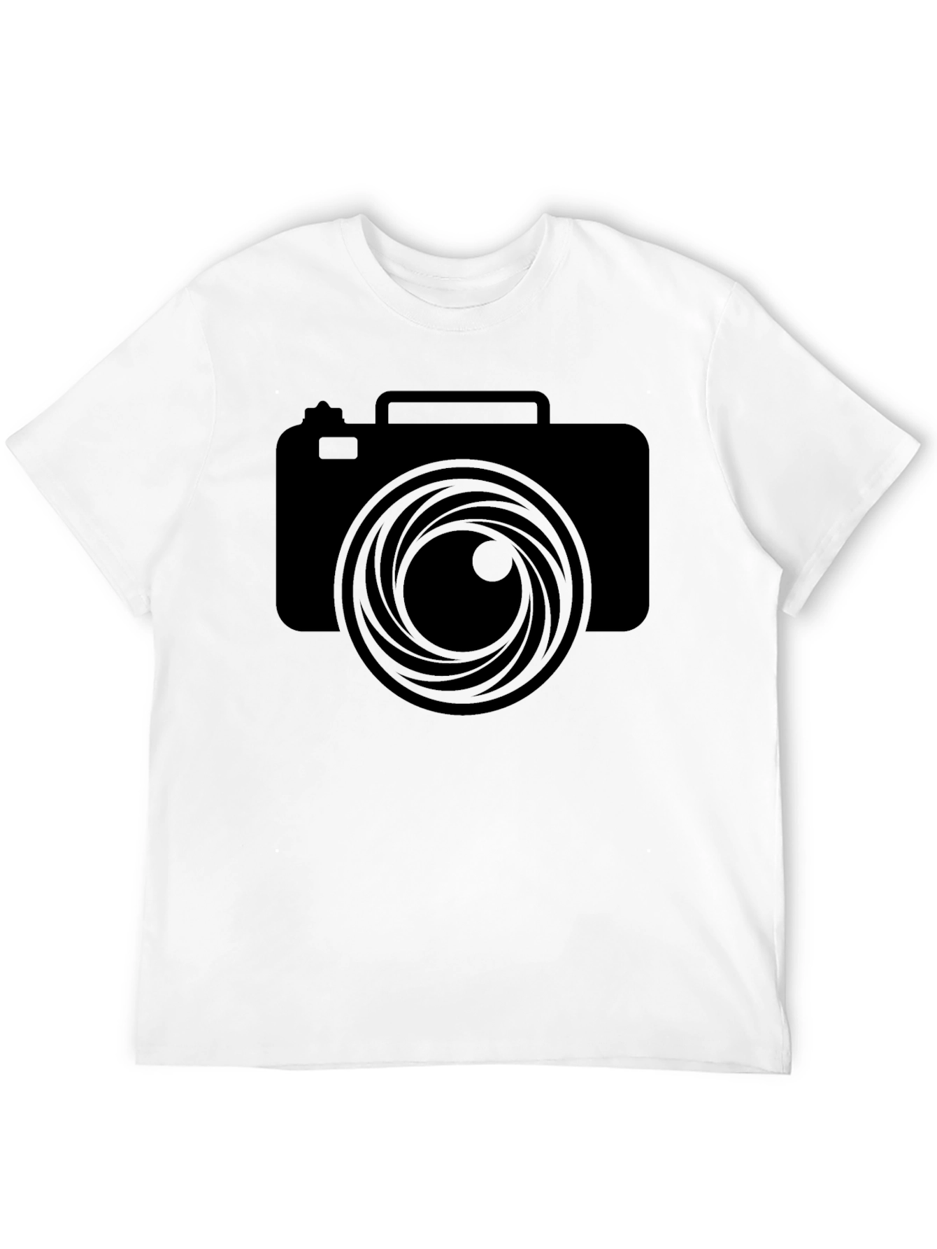 Camera Lens Graphic Black T-Shirt