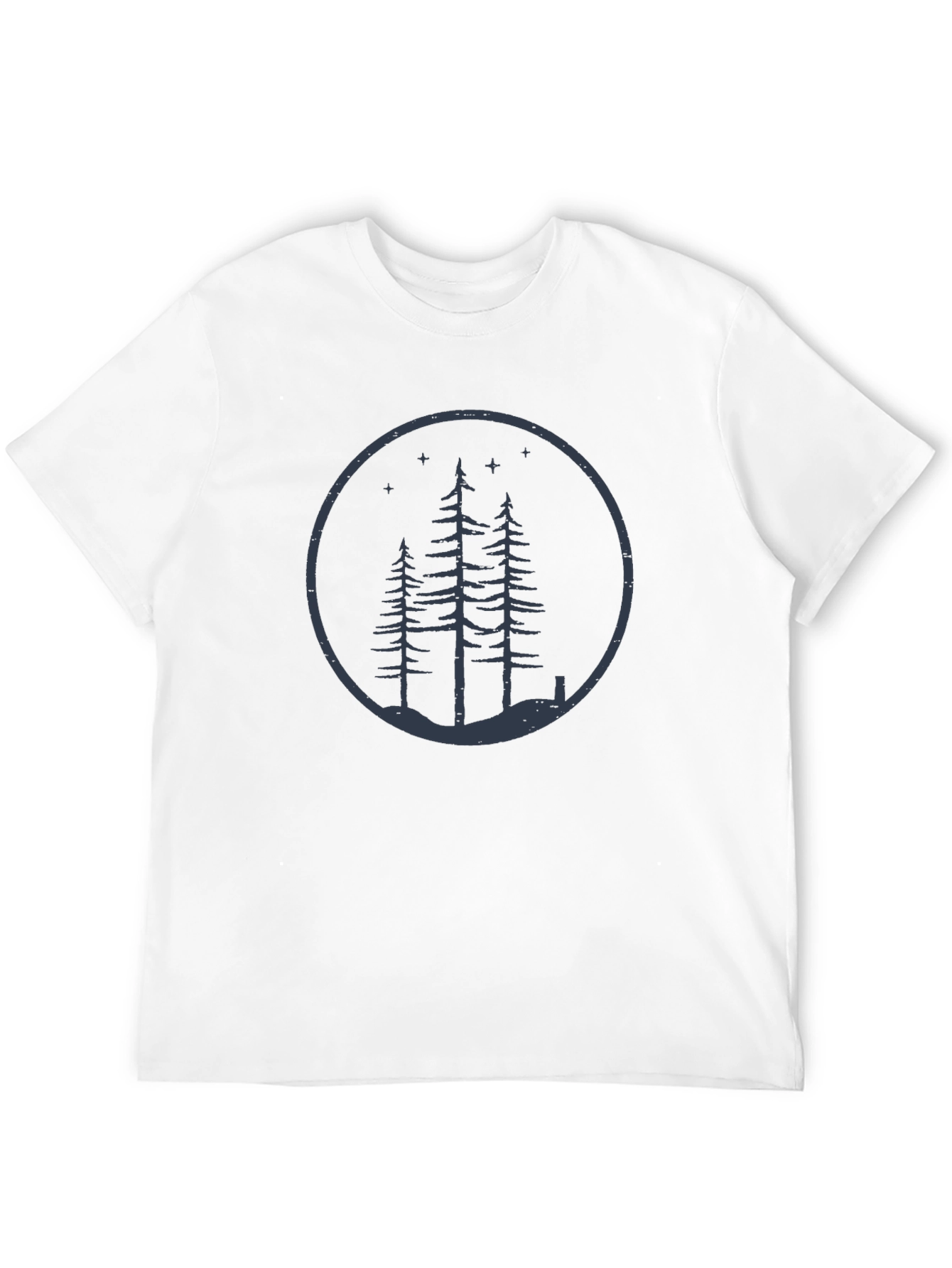 Mens Black Forest Circle Graphic Tee