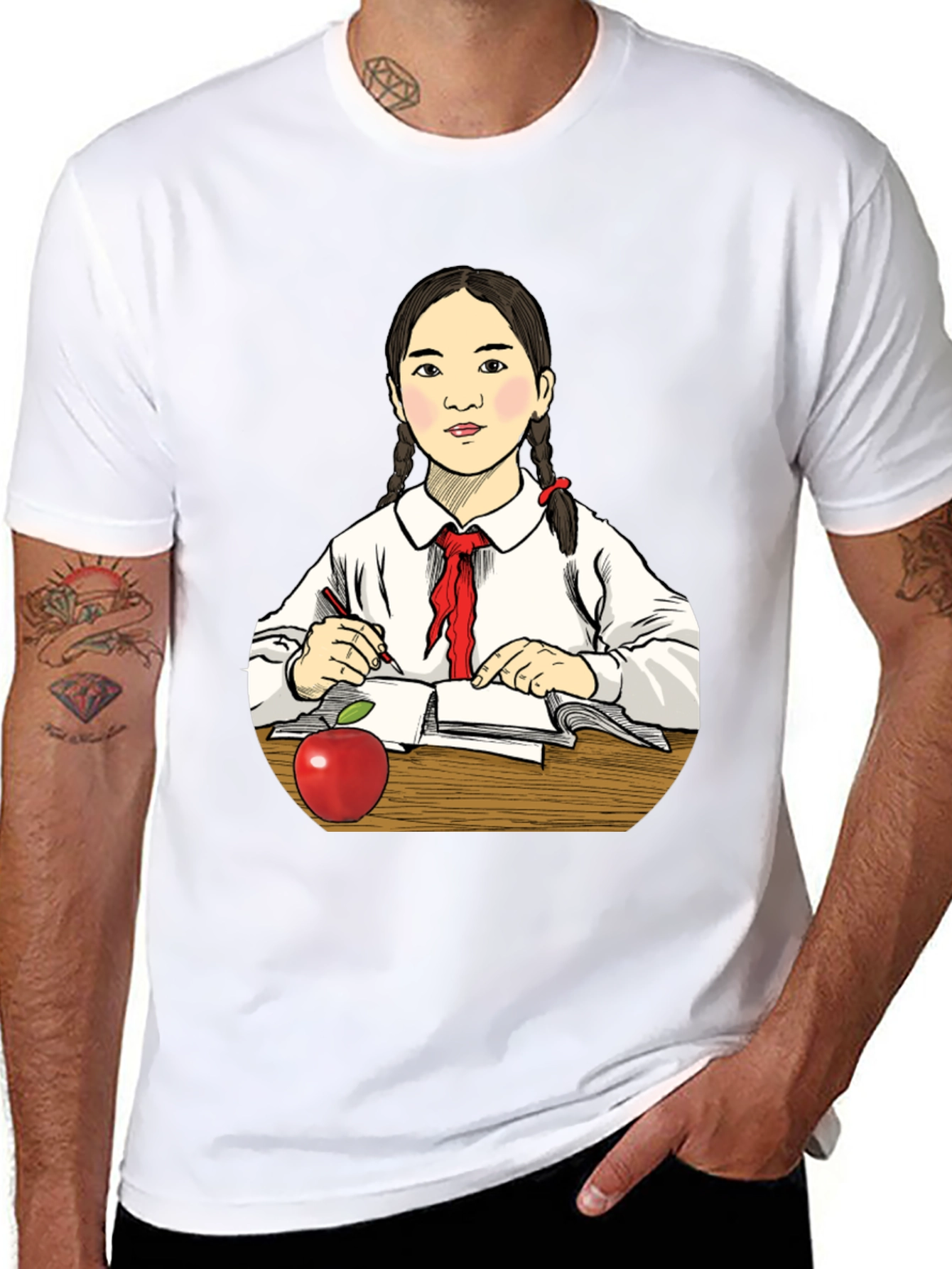 Student Girl Graphic Tee - Back to School Style