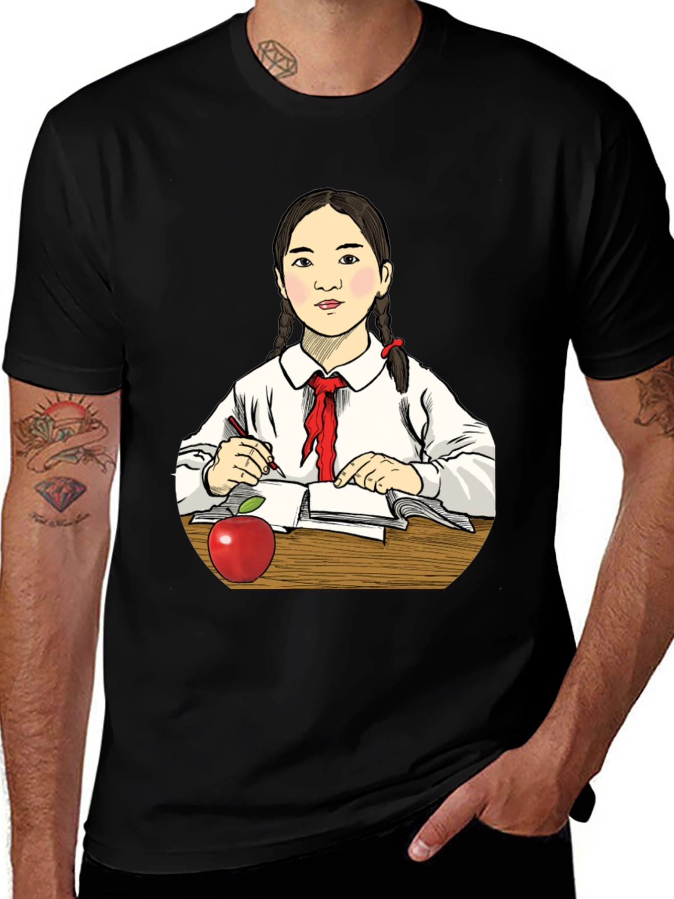 Student Girl Graphic Tee - Back to School Style