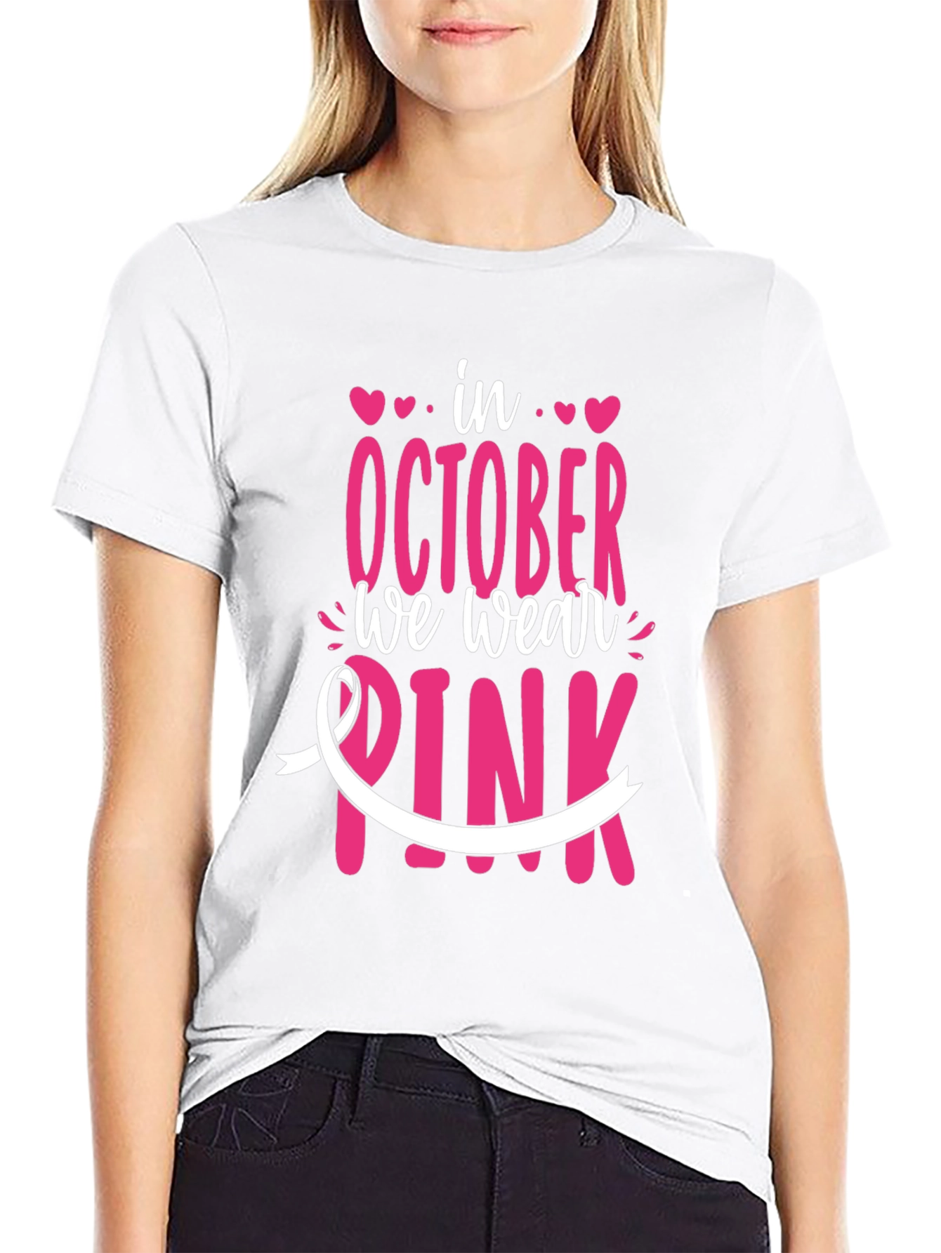 October We Wear Pink T-Shirt