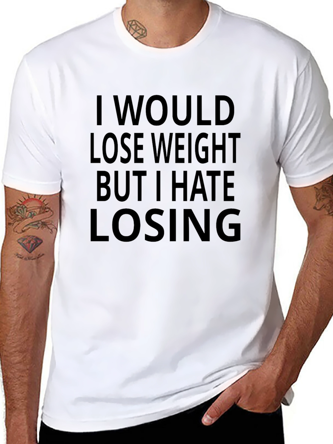 Funny Graphic Tee - I Hate Losing