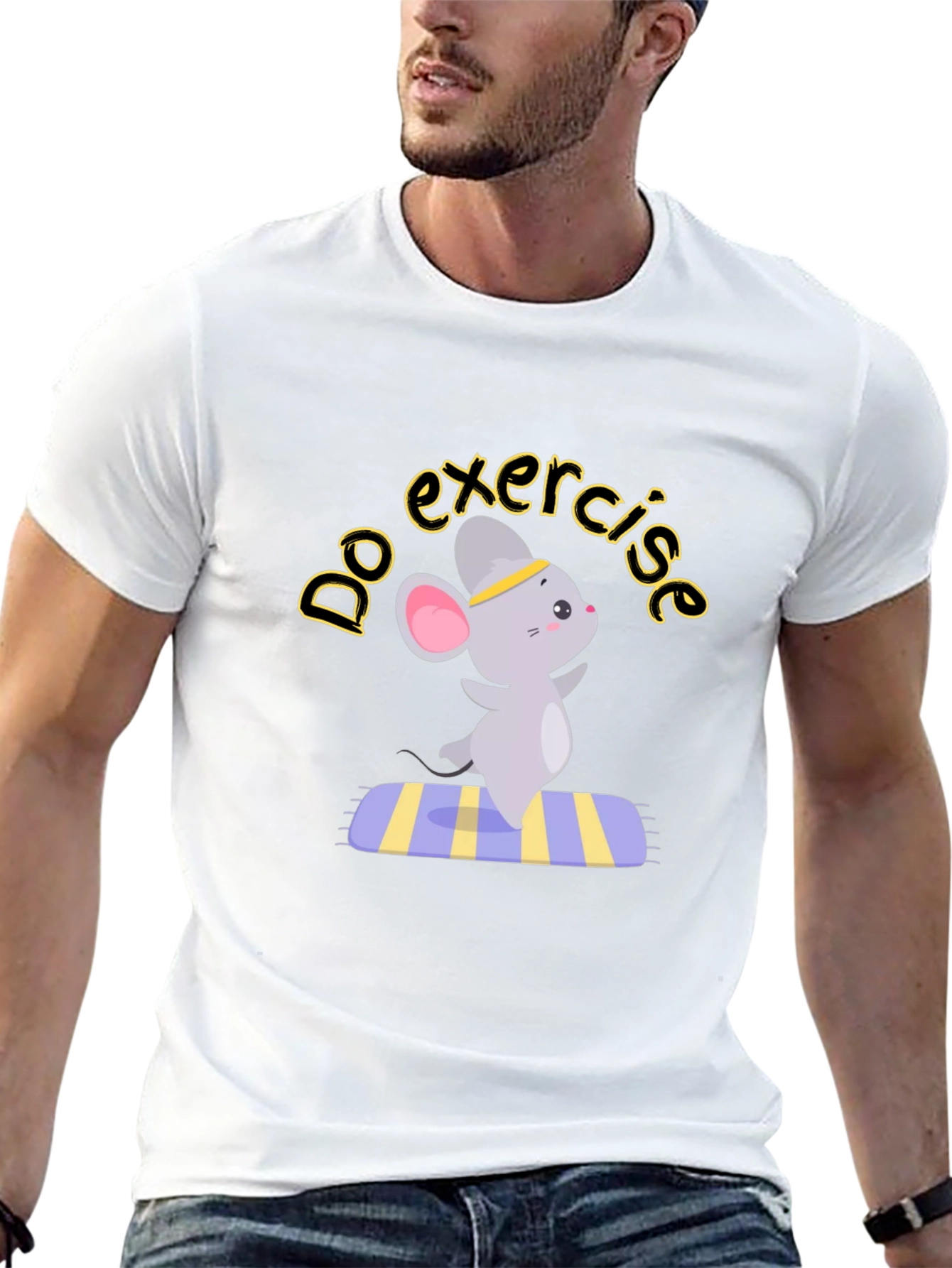 Exercise Mouse Graphic Tee