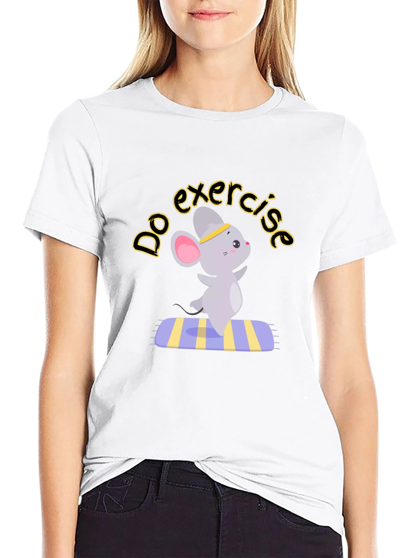 Exercise Mouse Graphic Tee