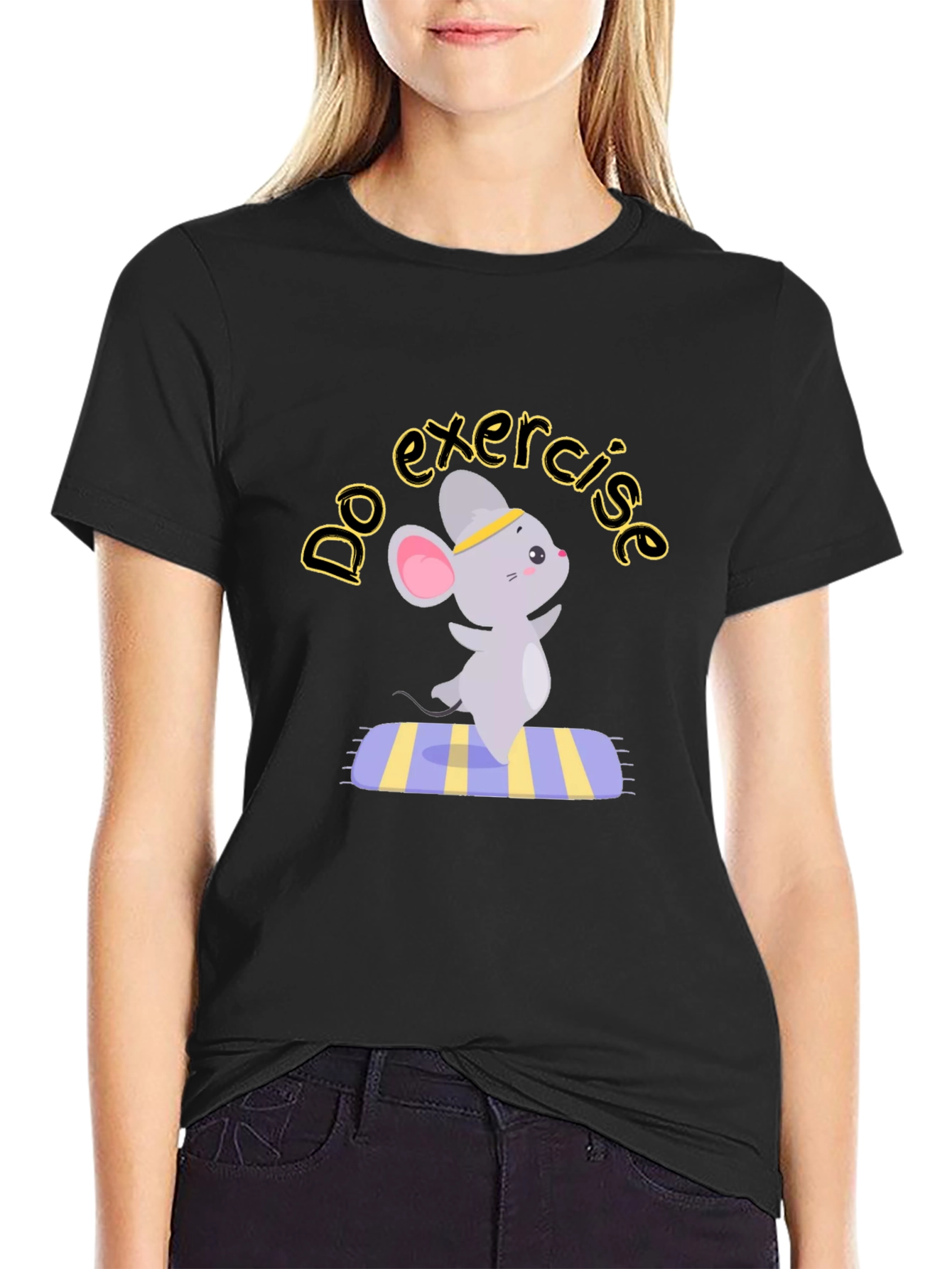 Exercise Mouse Graphic Tee