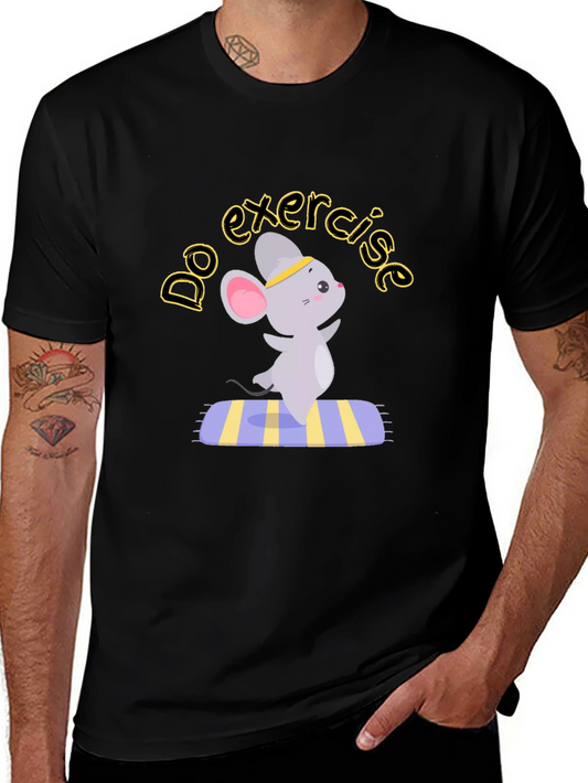 Exercise Mouse Graphic Tee