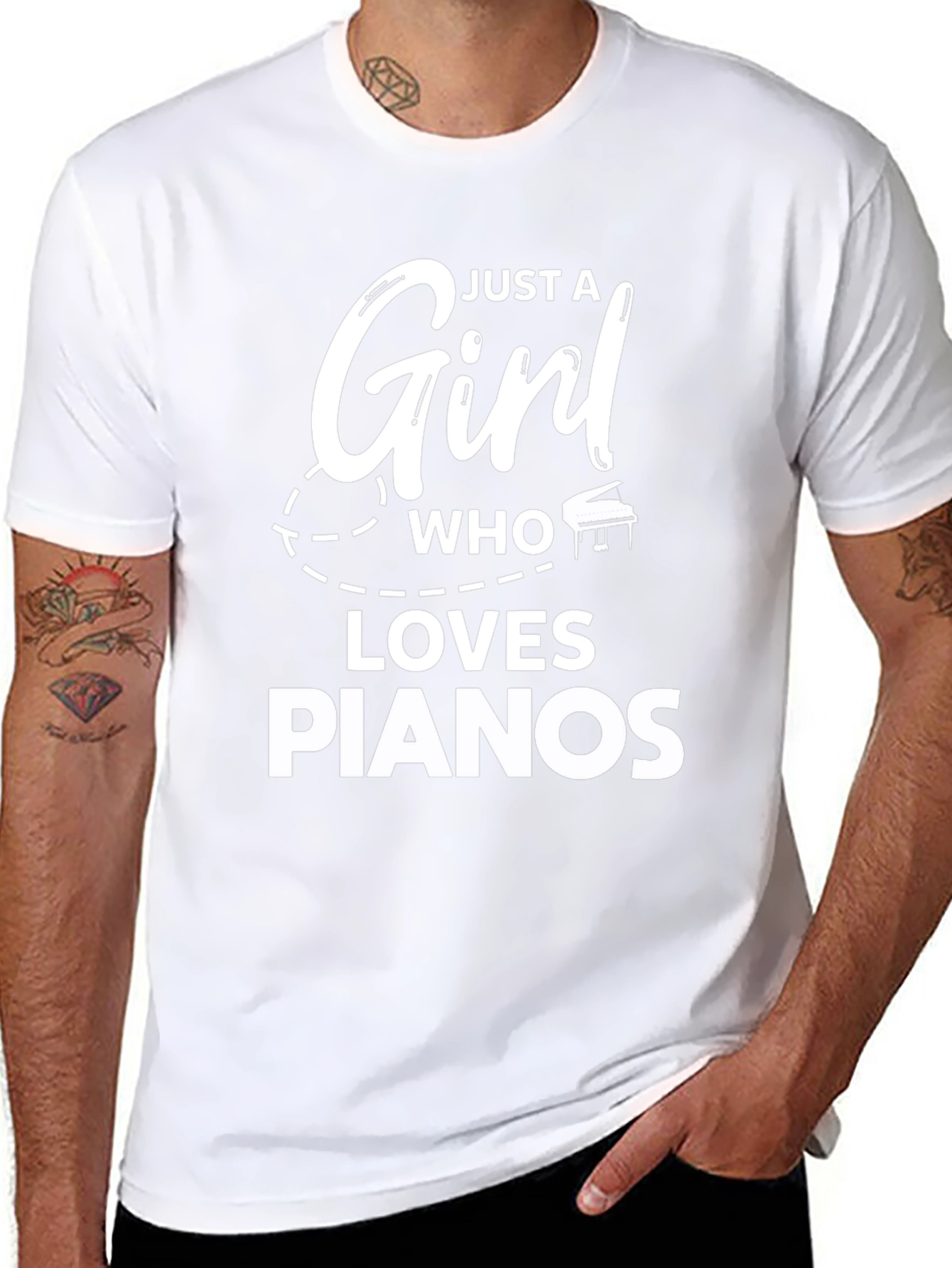 Just A Girl Who Loves Pianos T-Shirt