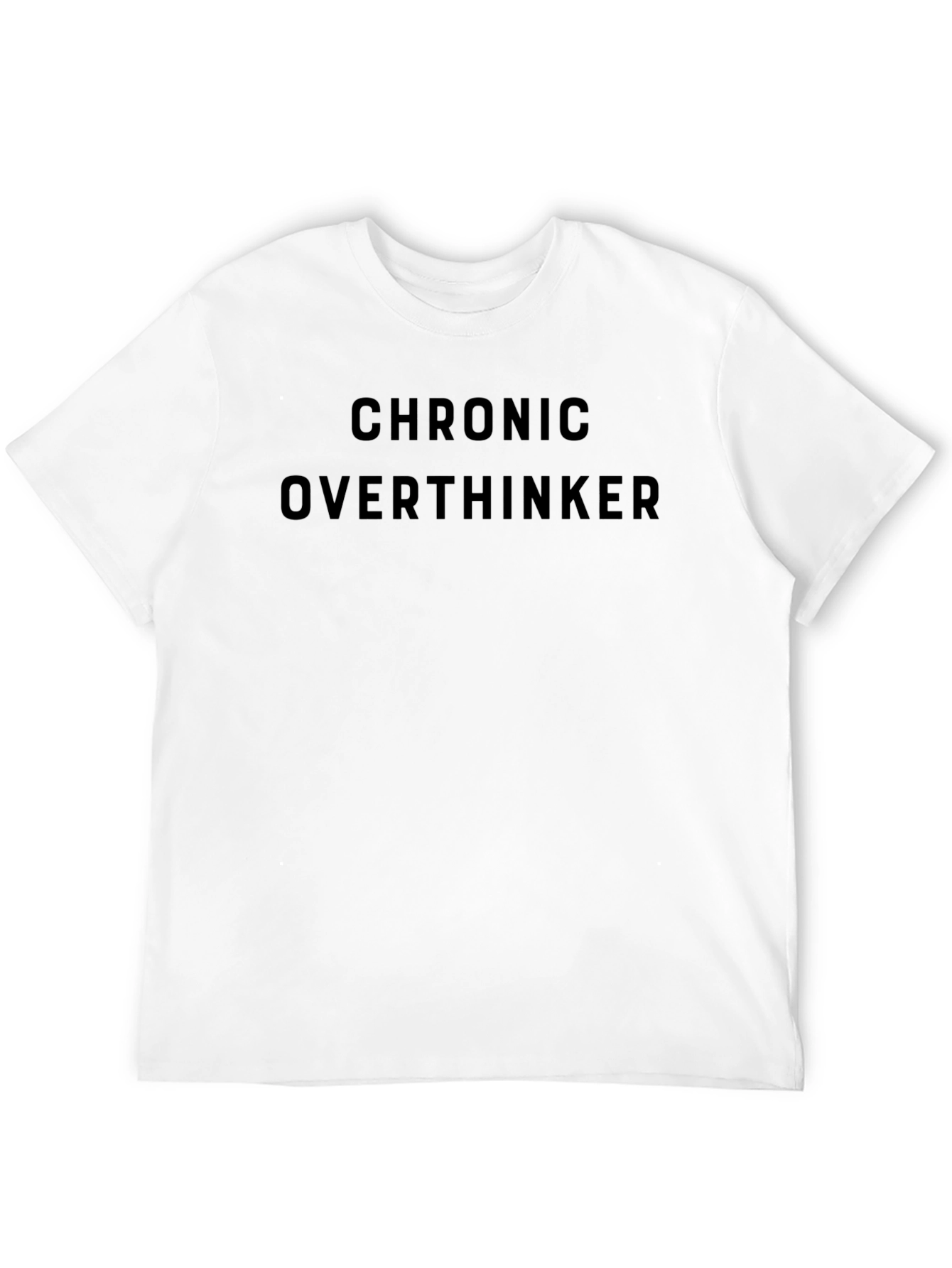 Chronic Overthinker Black T-Shirt