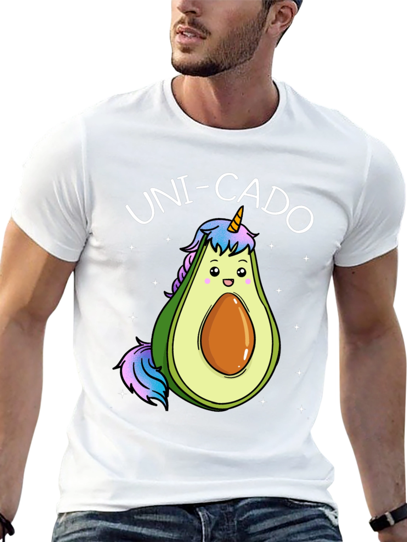 Uni-Cado Avocado Unicorn Graphic T-Shirt