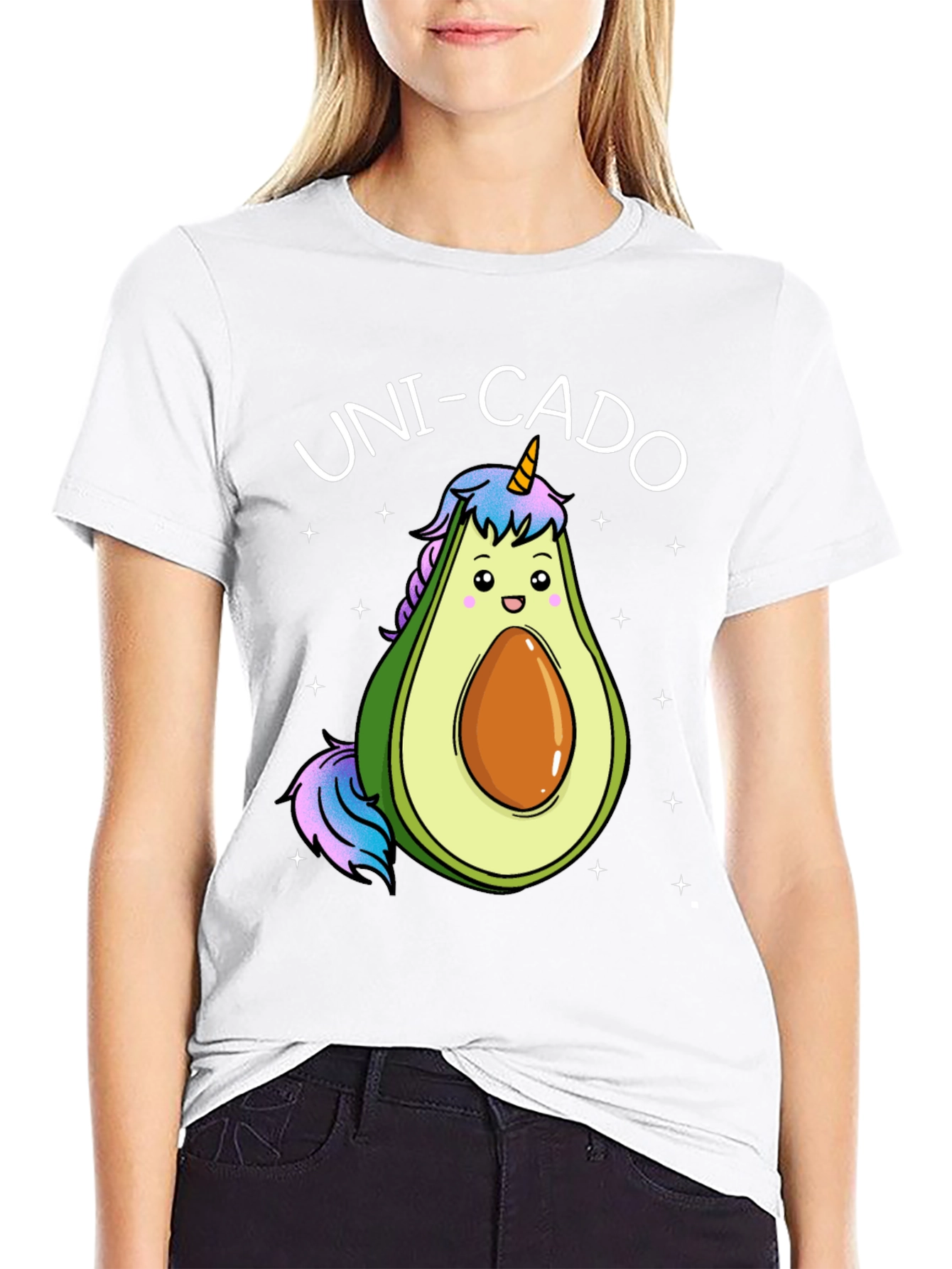 Uni-Cado Avocado Unicorn Graphic T-Shirt