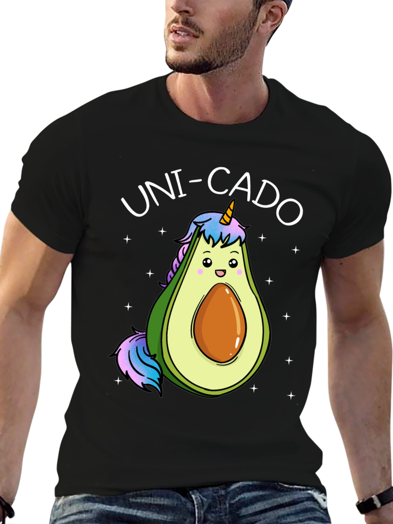 Uni-Cado Avocado Unicorn Graphic T-Shirt