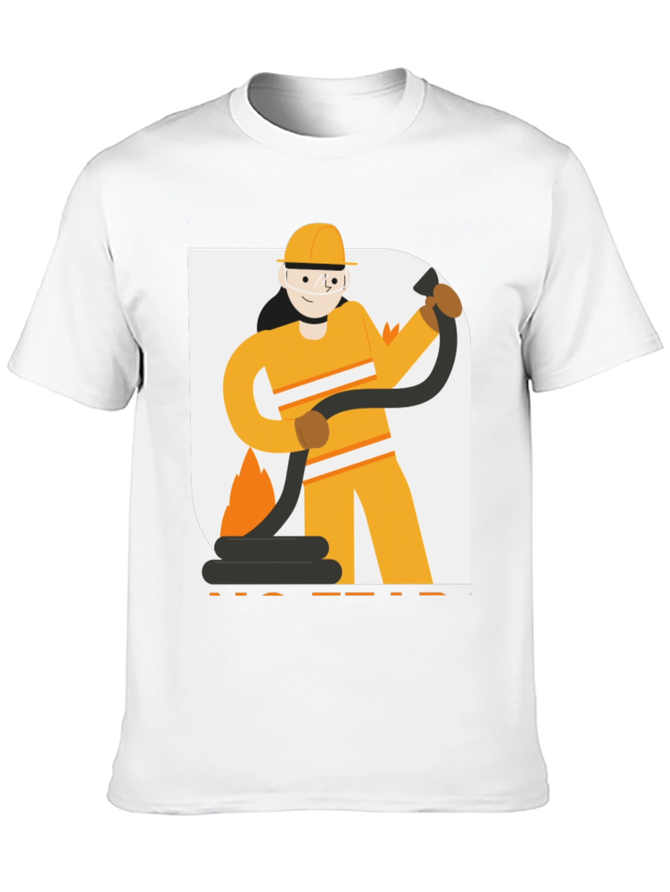 Firefighter Graphic Tee - Black Cotton Blend
