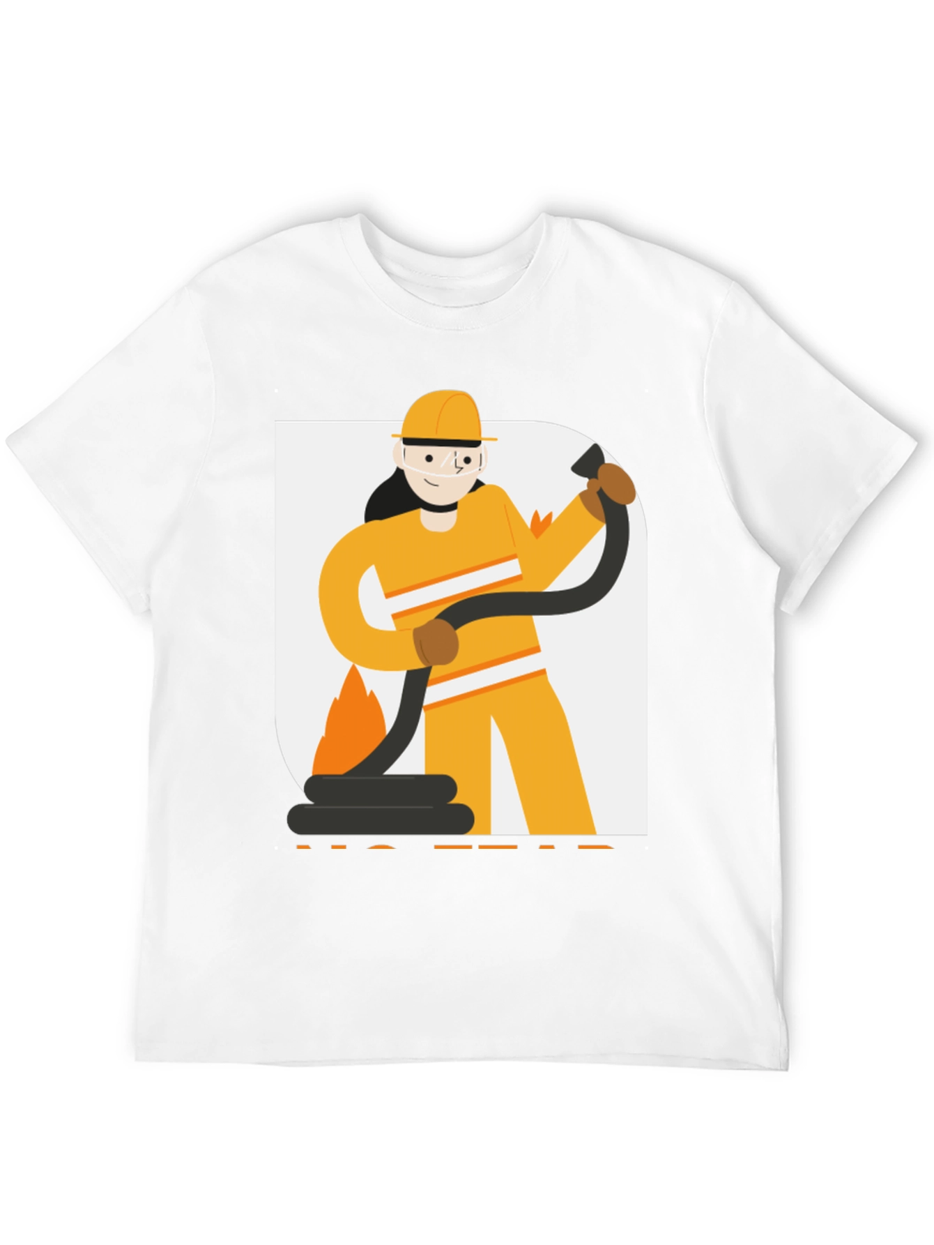Firefighter Graphic Tee - Black Cotton Blend