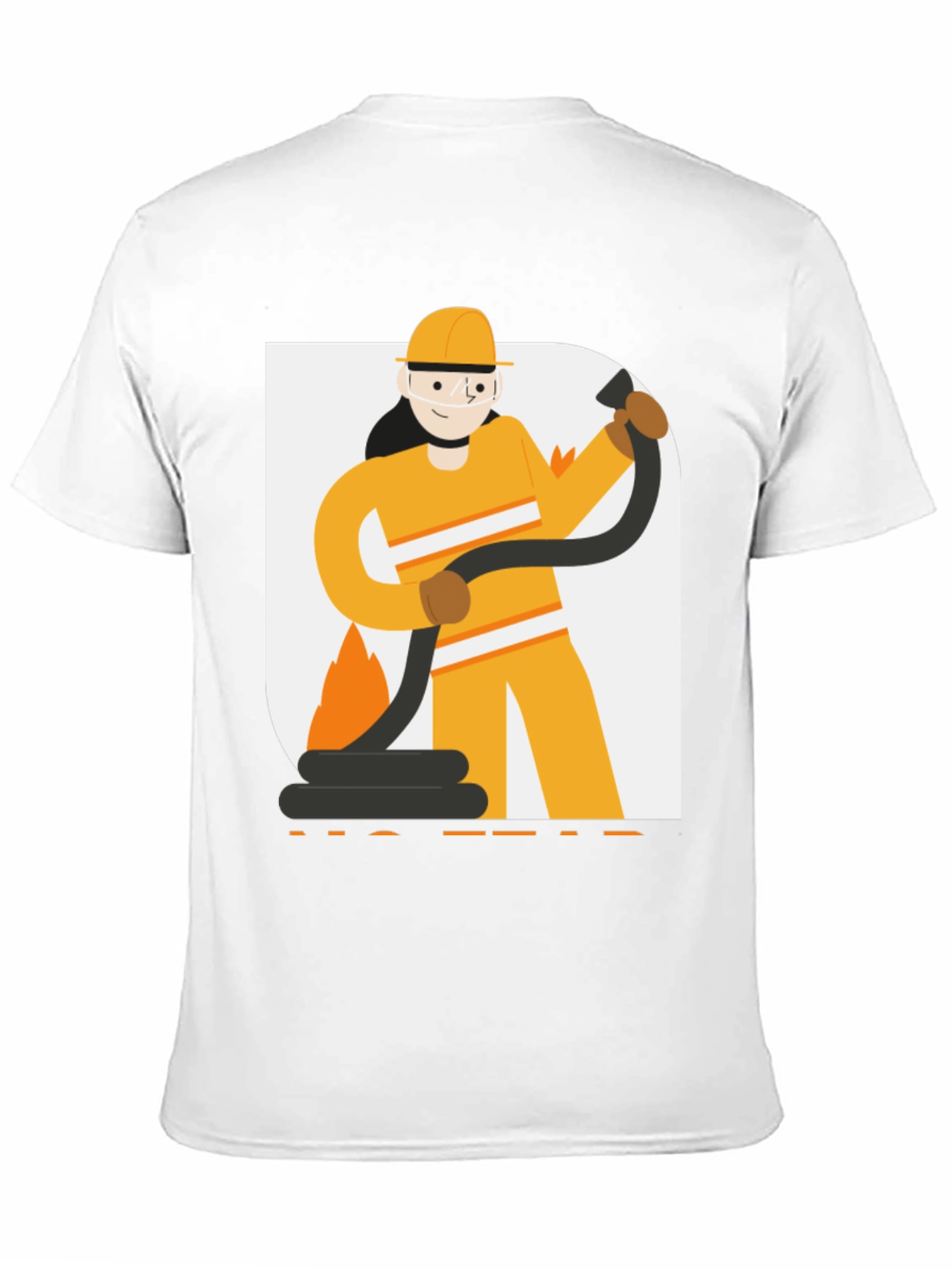 Firefighter Graphic Tee - Black Cotton Blend