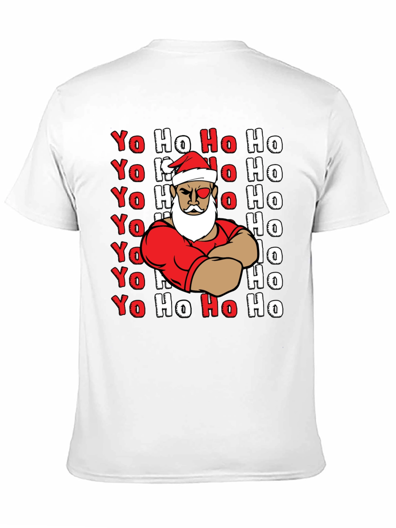 Yo Ho Ho Graphic Tee - Santa Claus Christmas