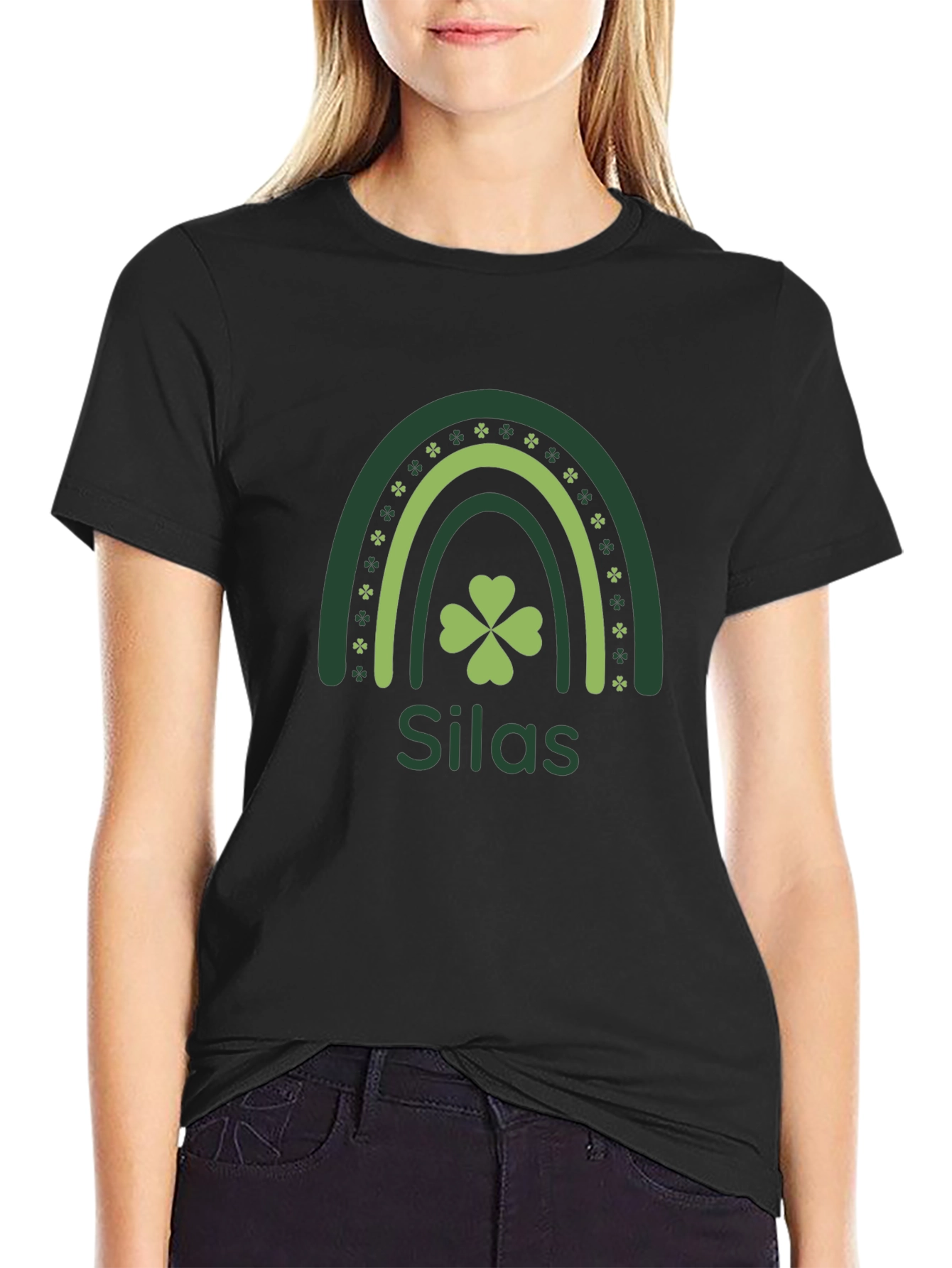 St. Patricks Day Silas Clover Rainbow T-Shirt