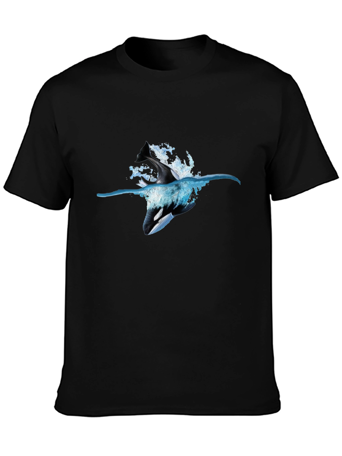 Orca Splash Graphic Tee - Black T-Shirt