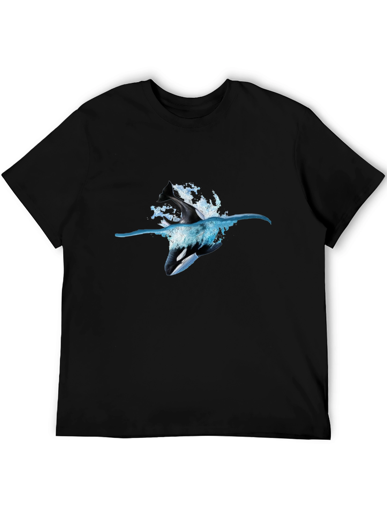 Orca Splash Graphic Tee - Black T-Shirt