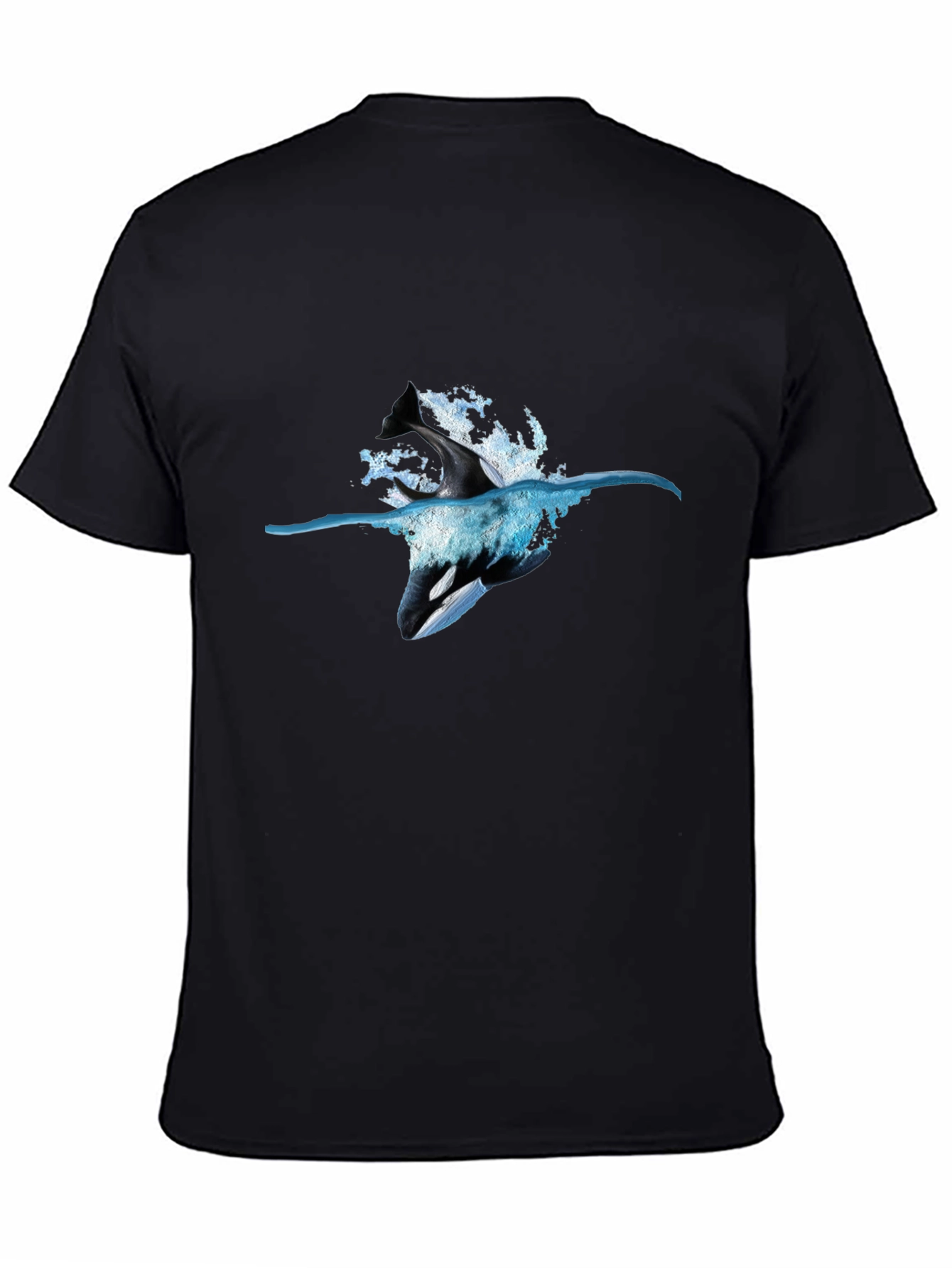 Orca Splash Graphic Tee - Black T-Shirt