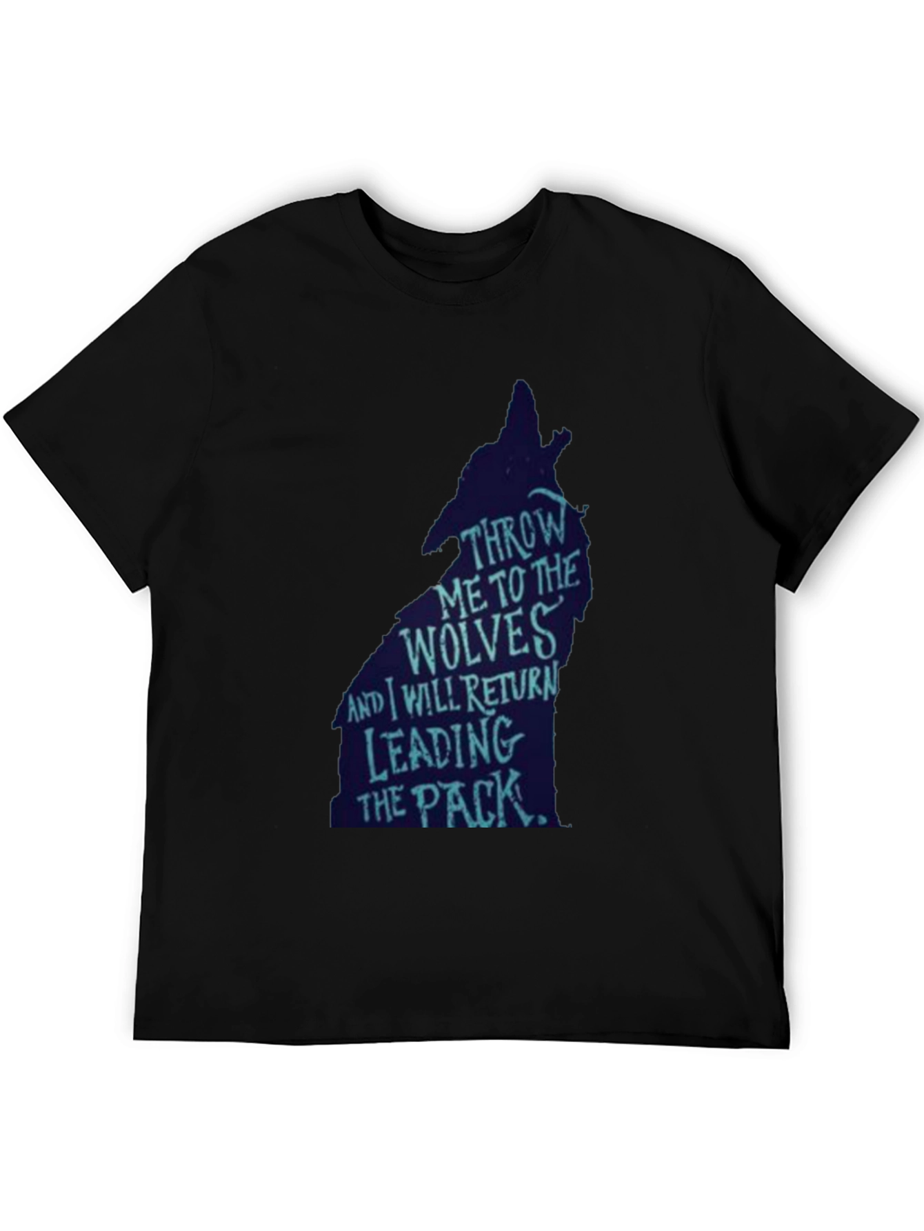 Wolf Pack Leader Graphic Tee - Black