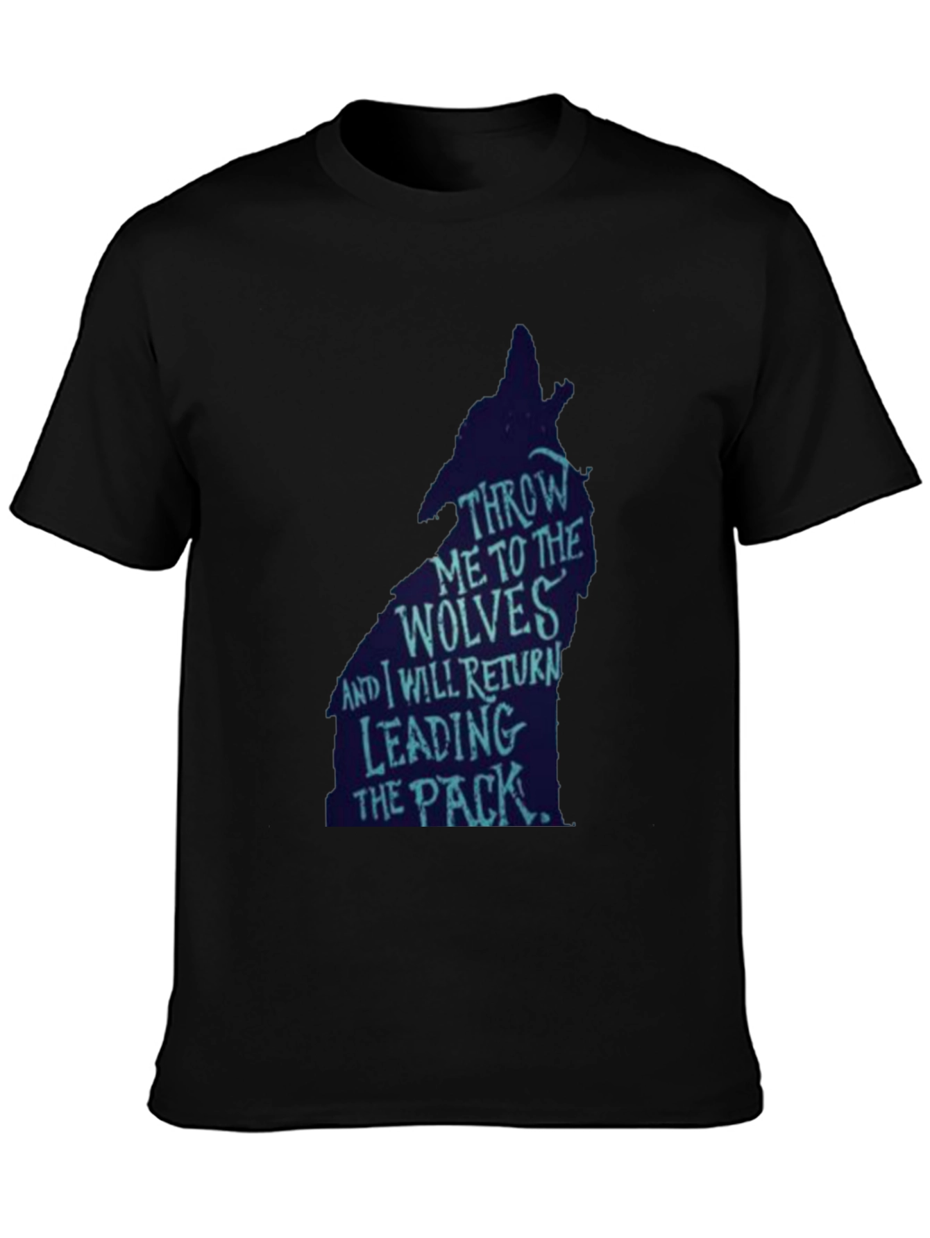 Wolf Pack Leader Graphic Tee - Black