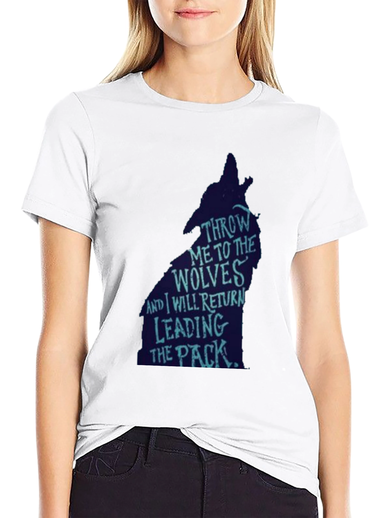 Wolf Pack Leader Graphic Tee - Black