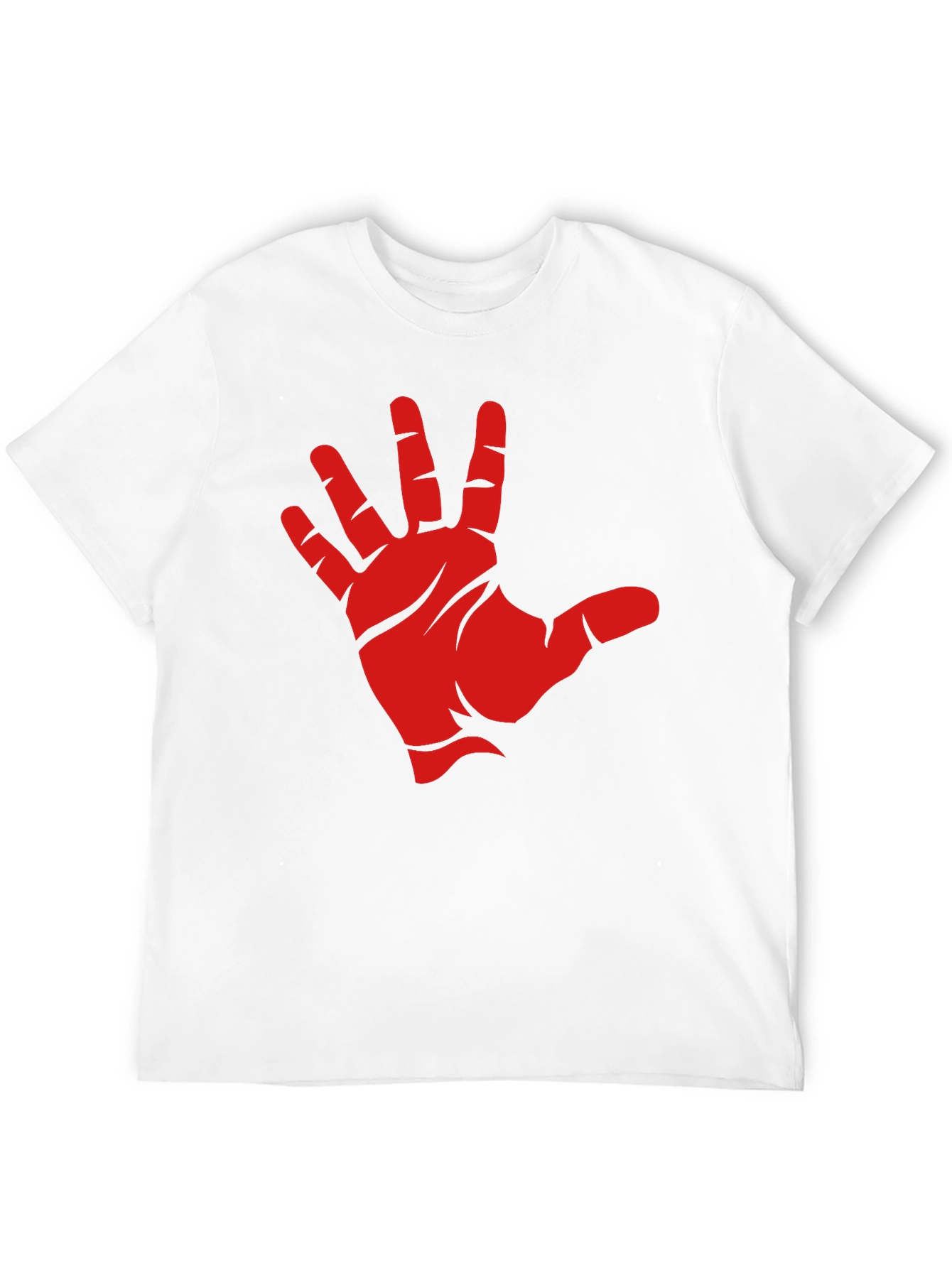 Red Hand Graphic Black T-Shirt