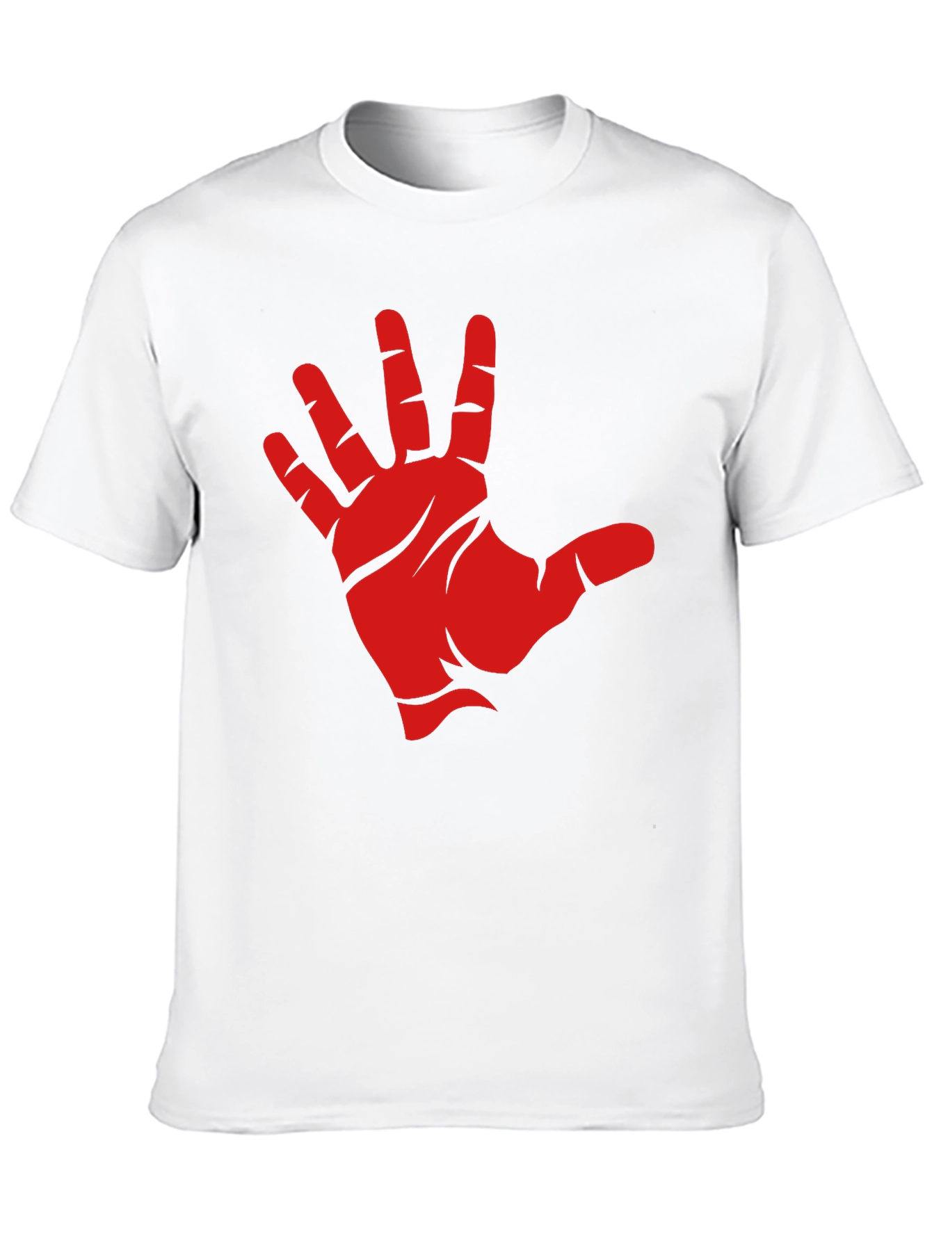 Red Hand Graphic Black T-Shirt