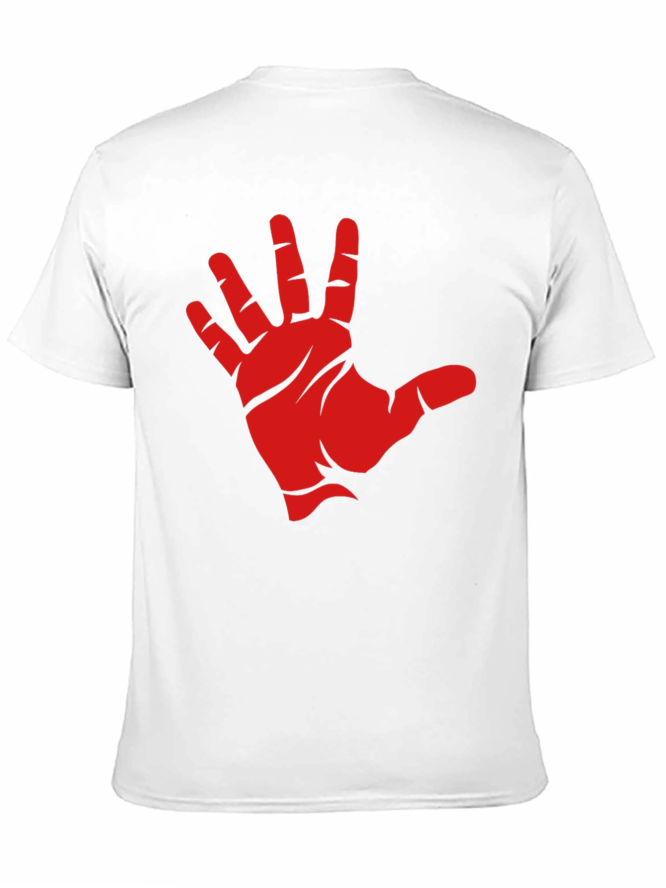 Red Hand Graphic Black T-Shirt