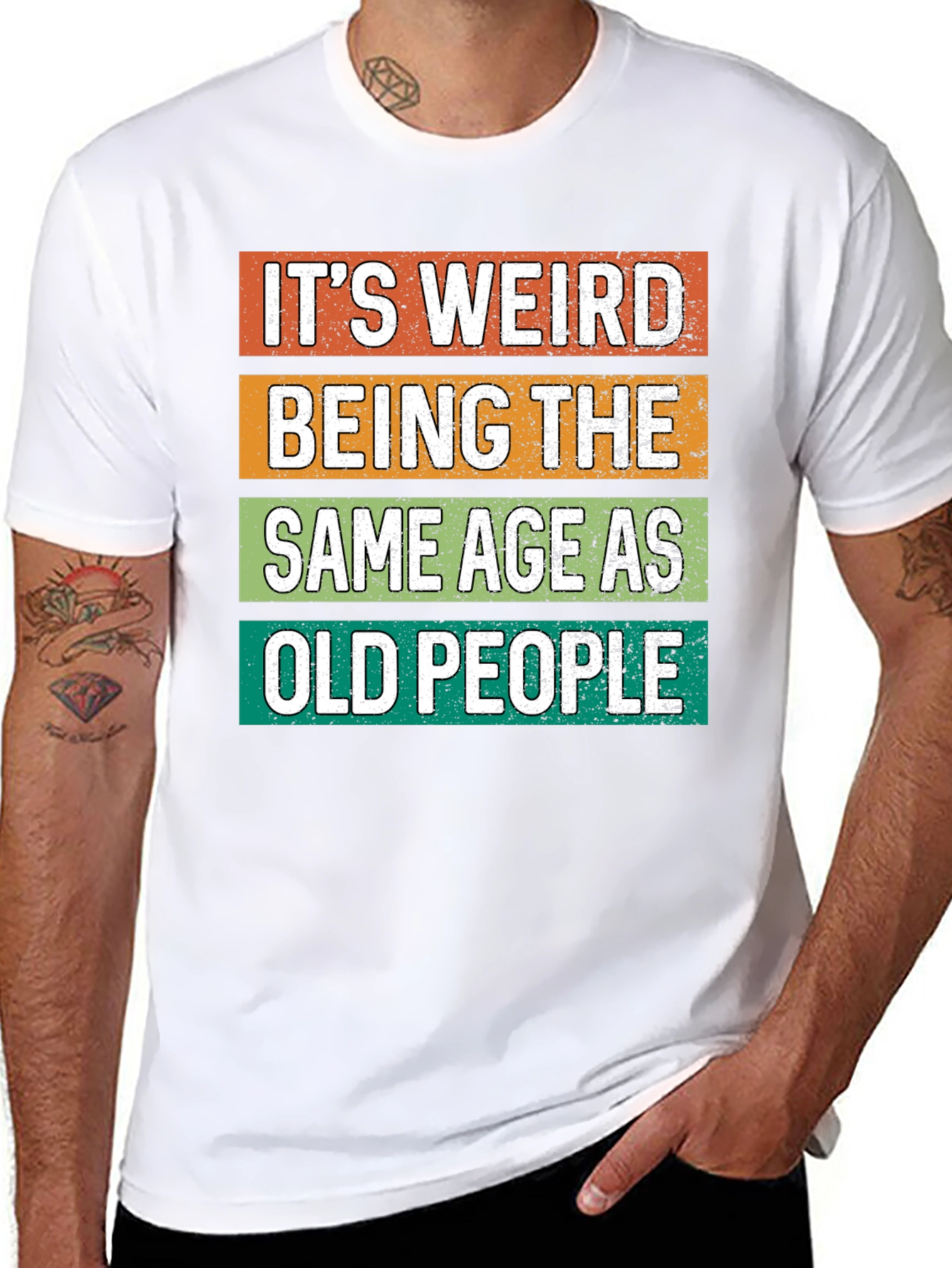 Funny Graphic Tee - Its Weird Being Old