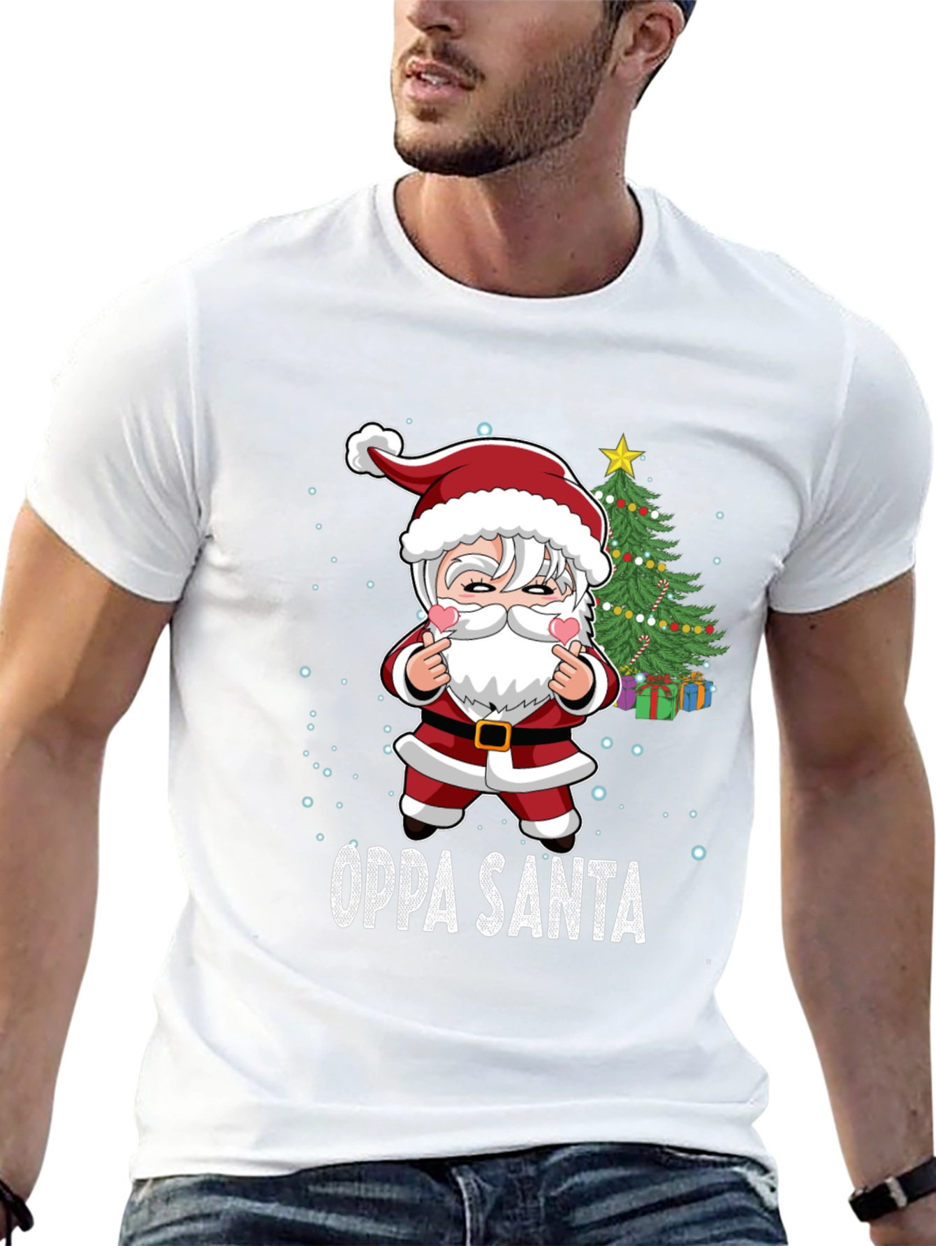 Oppa Santa Christmas T-Shirt