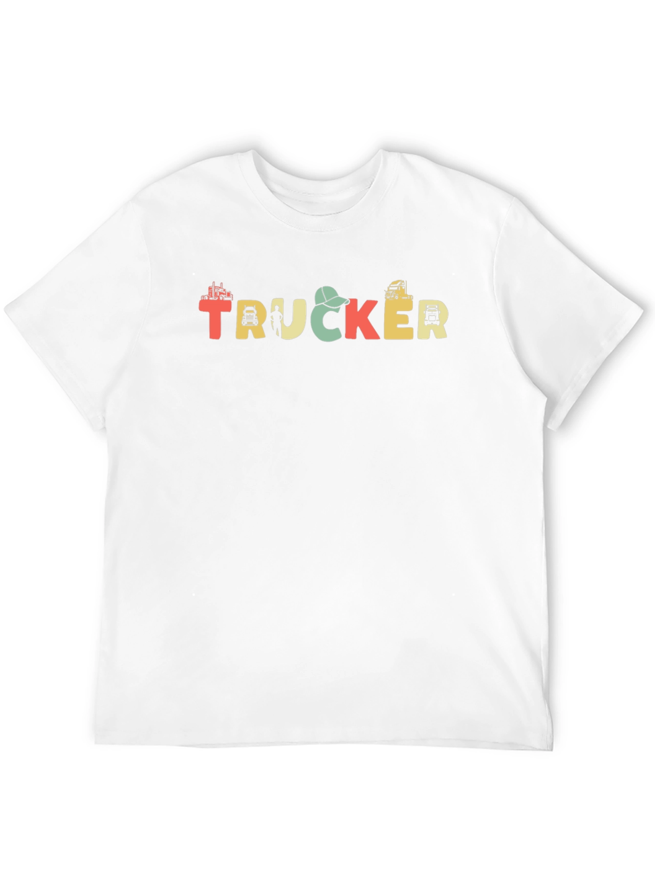 Trucker Graphic T-Shirt - Black