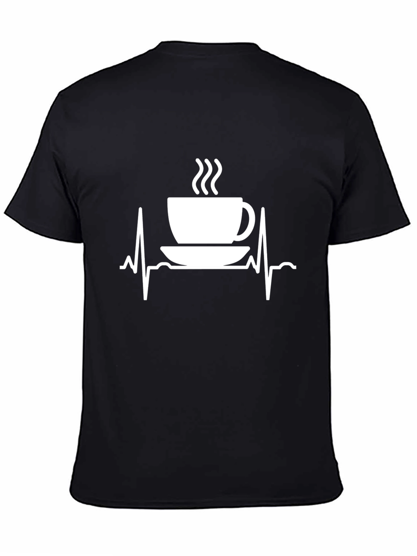 Coffee Heartbeat T-Shirt - Stylish Caffeine Lover Tee